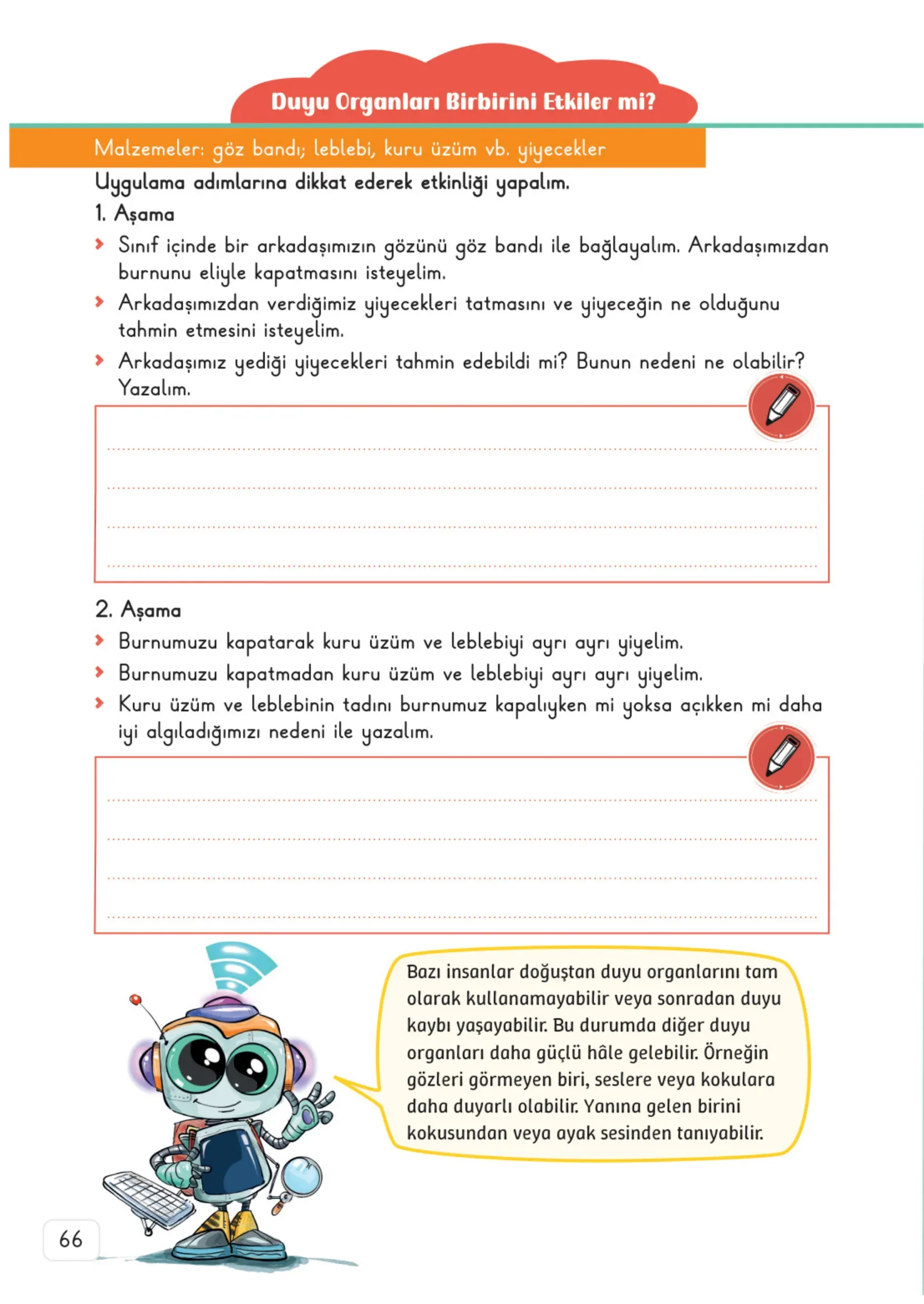 3. Sınıf Fen Bilimleri Ders Kitabı Cevapları Meb Yayınları 1. Kitap Sayfa 66