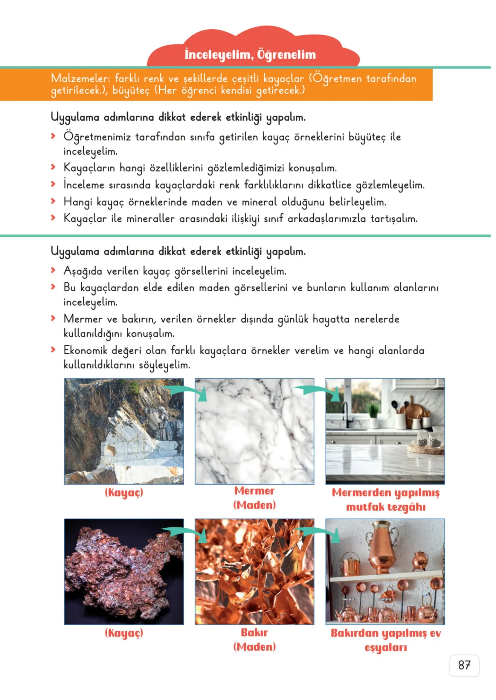 3. Sınıf Fen Bilimleri Ders Kitabı Cevapları Meb Yayınları 1. Kitap Sayfa 87
