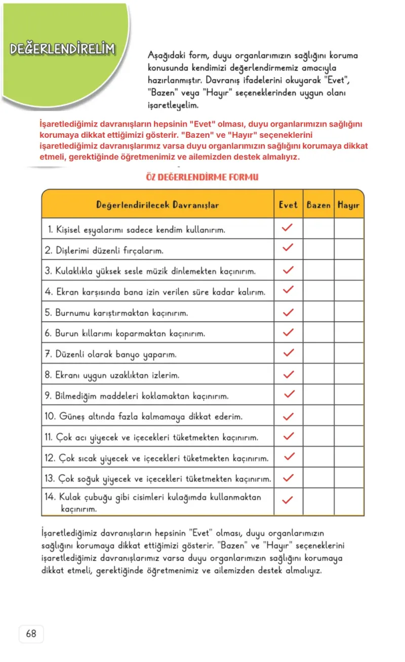3. Sınıf Fen Bilimleri Ders Kitabı Cevapları Meb Yayınları 1. Kitap Sayfa 68 Çözüm Görseli