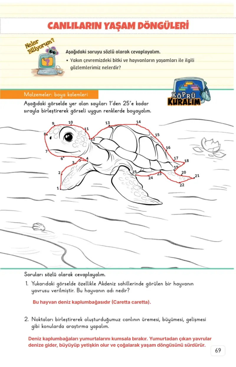 3. Sınıf Fen Bilimleri Ders Kitabı Cevapları Meb Yayınları 1. Kitap Sayfa 69 Çözüm Görseli