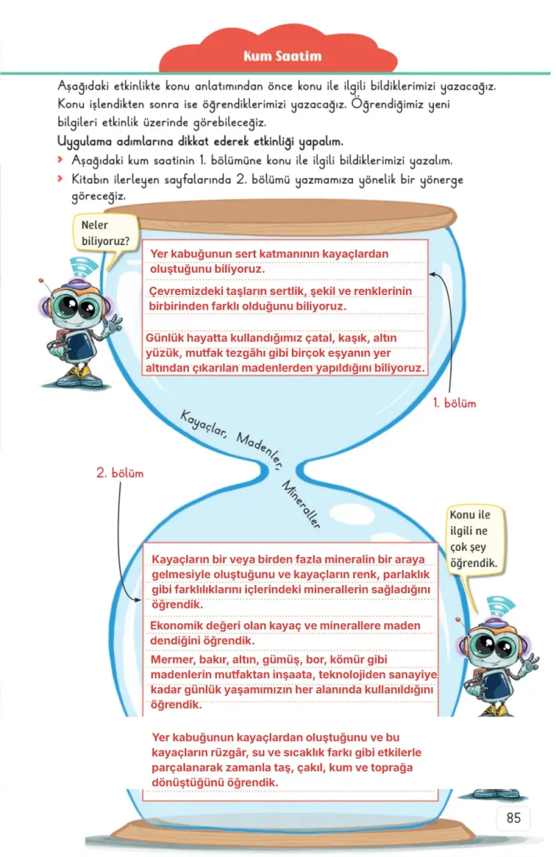 3. Sınıf Fen Bilimleri Ders Kitabı Cevapları Meb Yayınları 1. Kitap Sayfa 85 Çözüm Görseli
