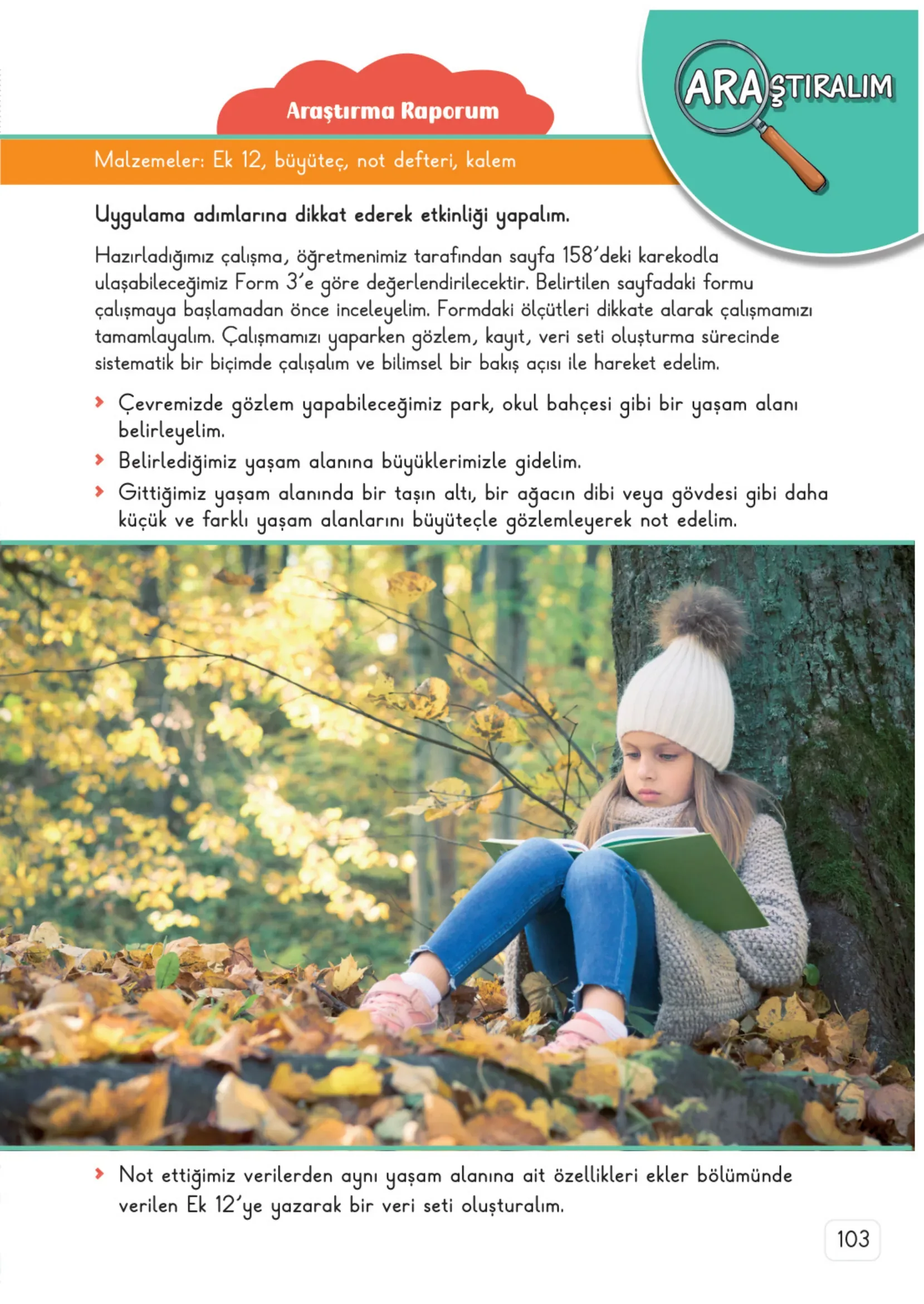 3. Sınıf Fen Bilimleri Ders Kitabı Cevapları Meb Yayınları 2. Kitap Sayfa 103