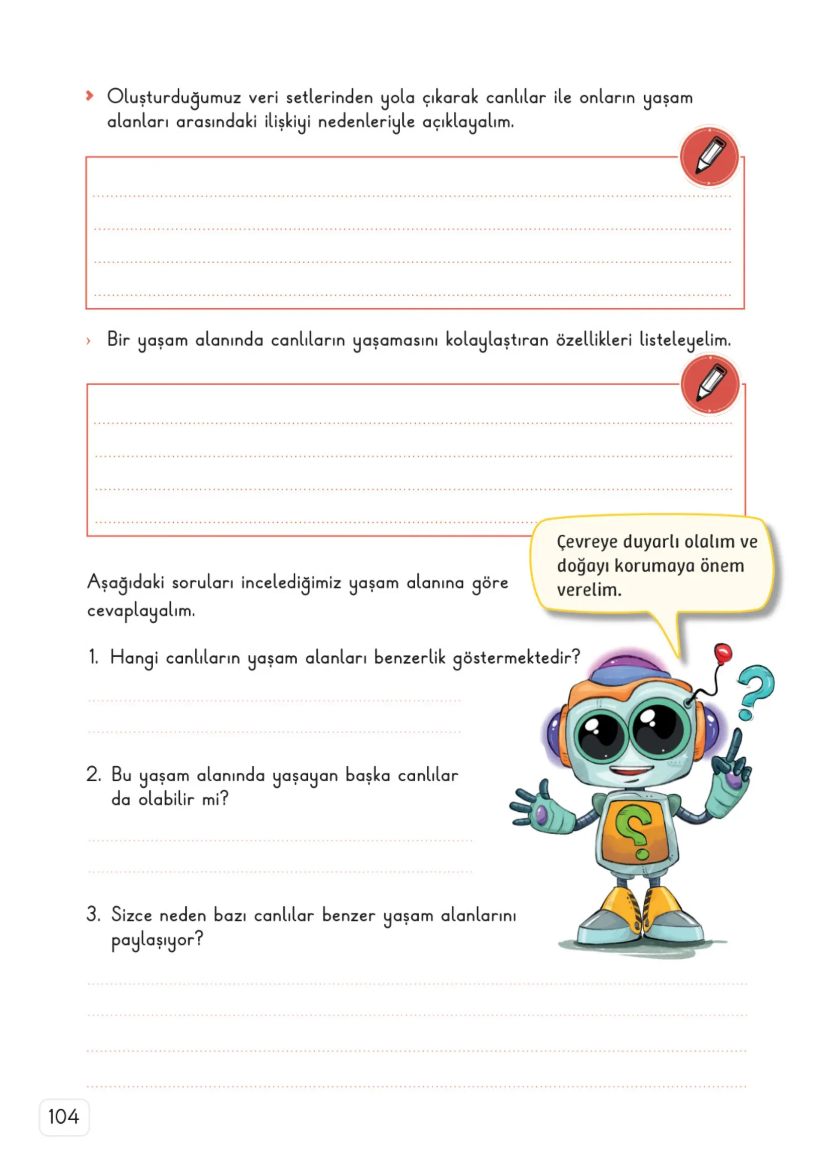 3. Sınıf Fen Bilimleri Ders Kitabı Cevapları Meb Yayınları 2. Kitap Sayfa 104