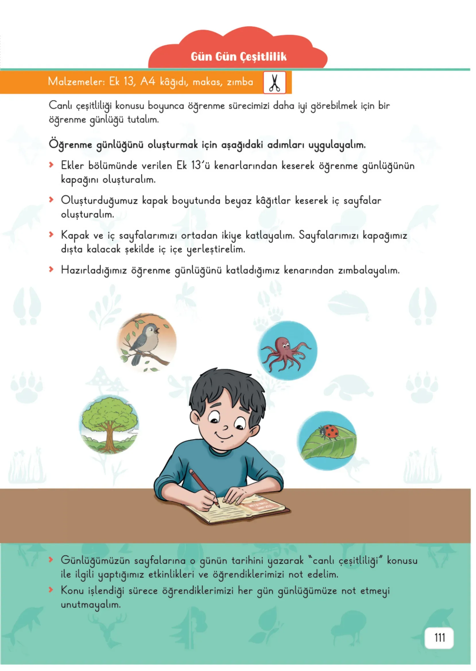3. Sınıf Fen Bilimleri Ders Kitabı Cevapları Meb Yayınları 2. Kitap Sayfa 111