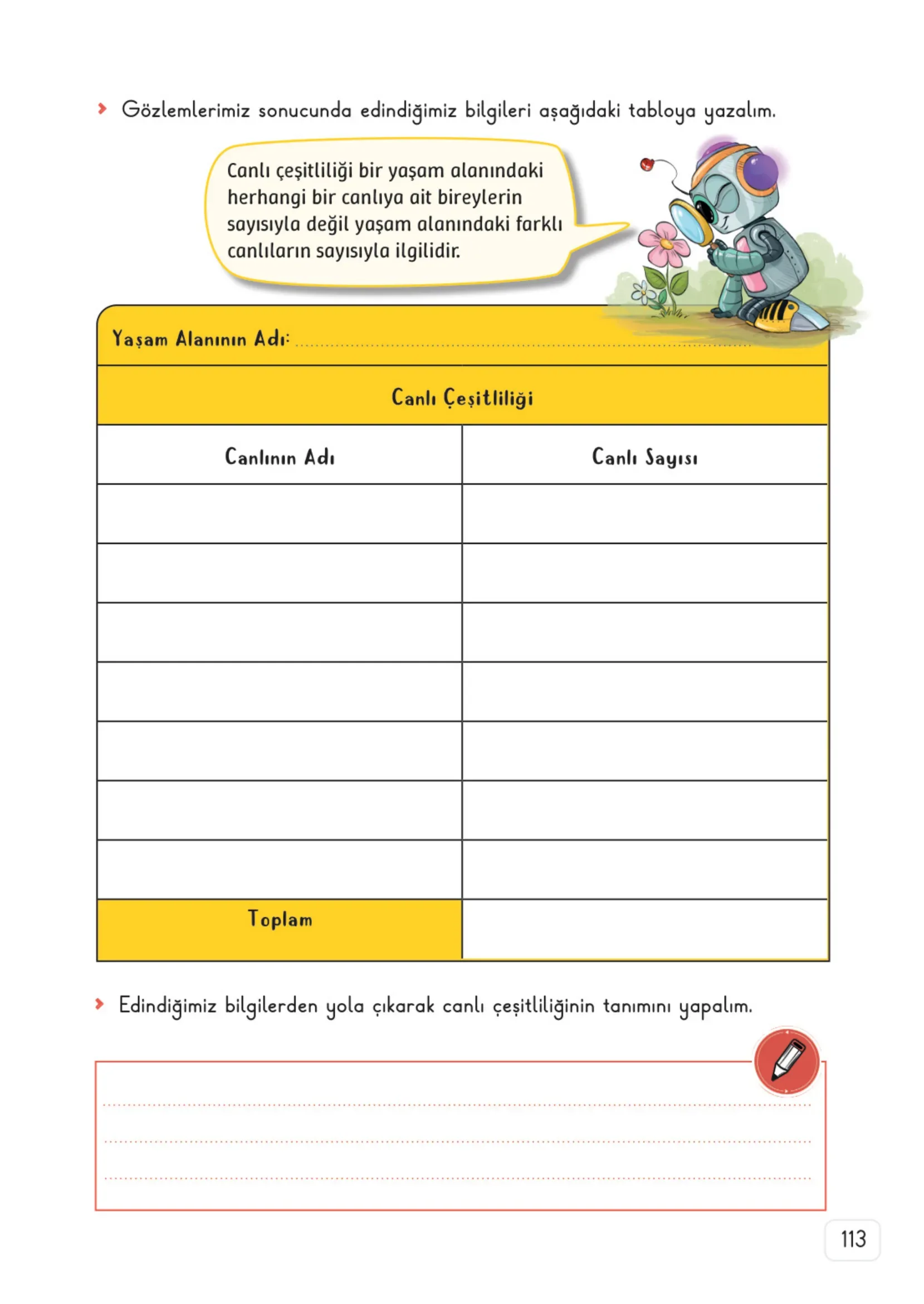 3. Sınıf Fen Bilimleri Ders Kitabı Cevapları Meb Yayınları 2. Kitap Sayfa 113
