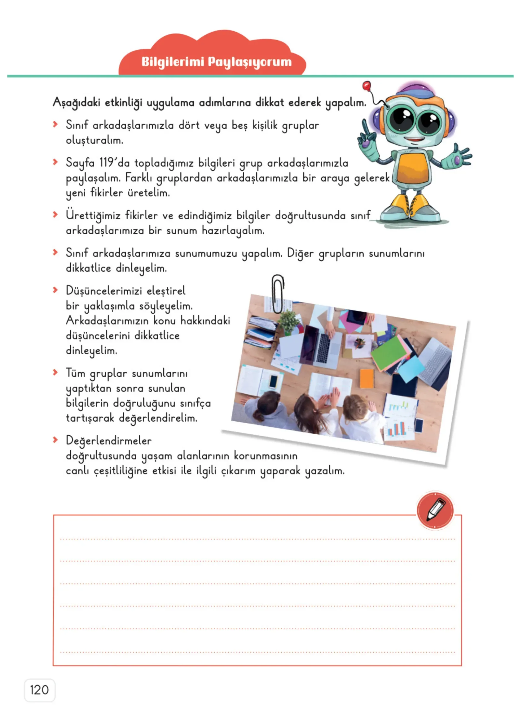 3. Sınıf Fen Bilimleri Ders Kitabı Cevapları Meb Yayınları 2. Kitap Sayfa 120