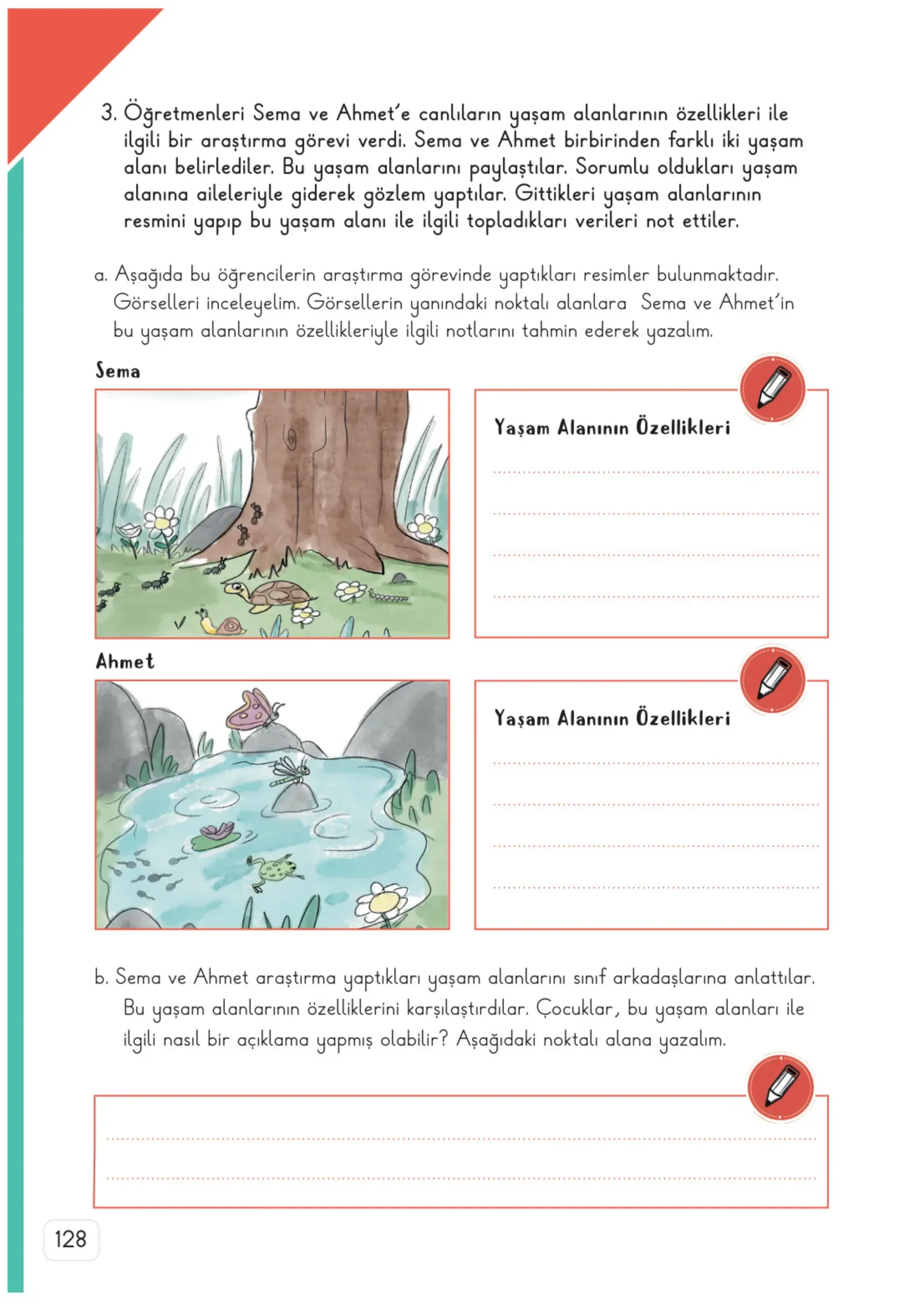 3. Sınıf Fen Bilimleri Ders Kitabı Cevapları Meb Yayınları 2. Kitap Sayfa 128