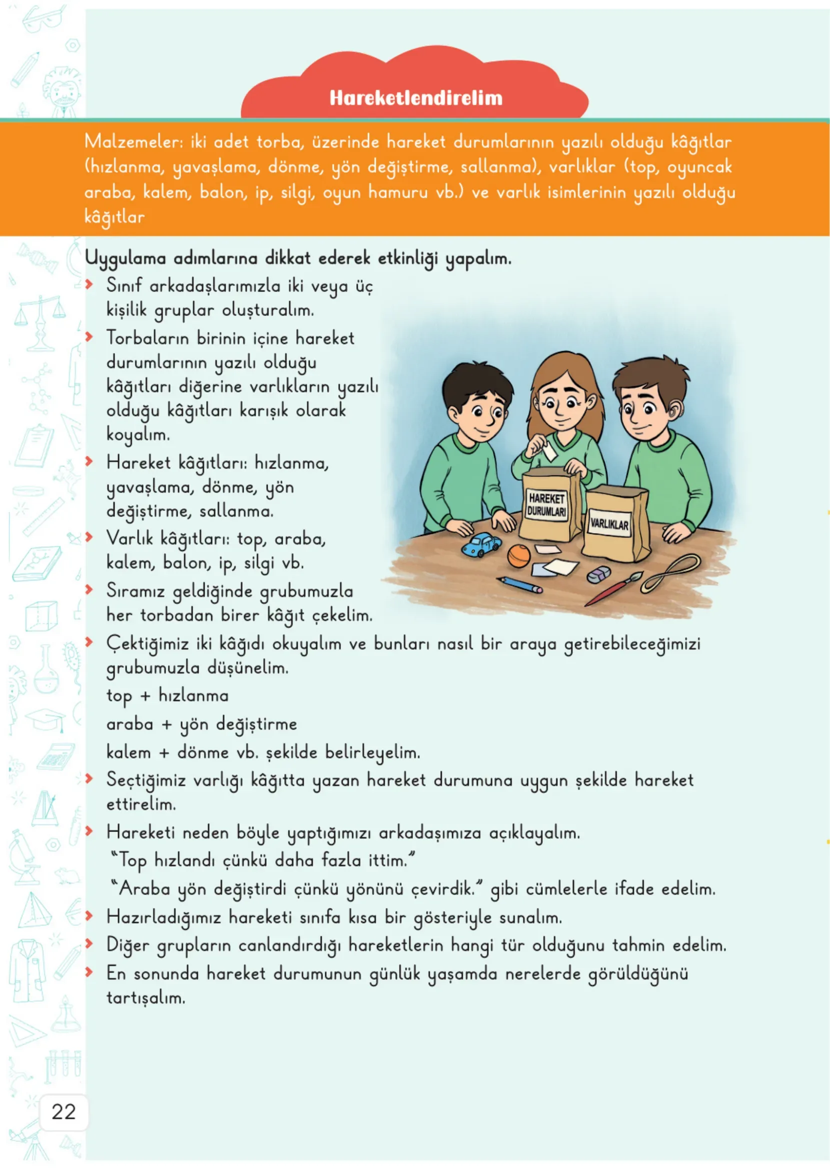 3. Sınıf Fen Bilimleri Ders Kitabı Cevapları Meb Yayınları 2. Kitap Sayfa 22