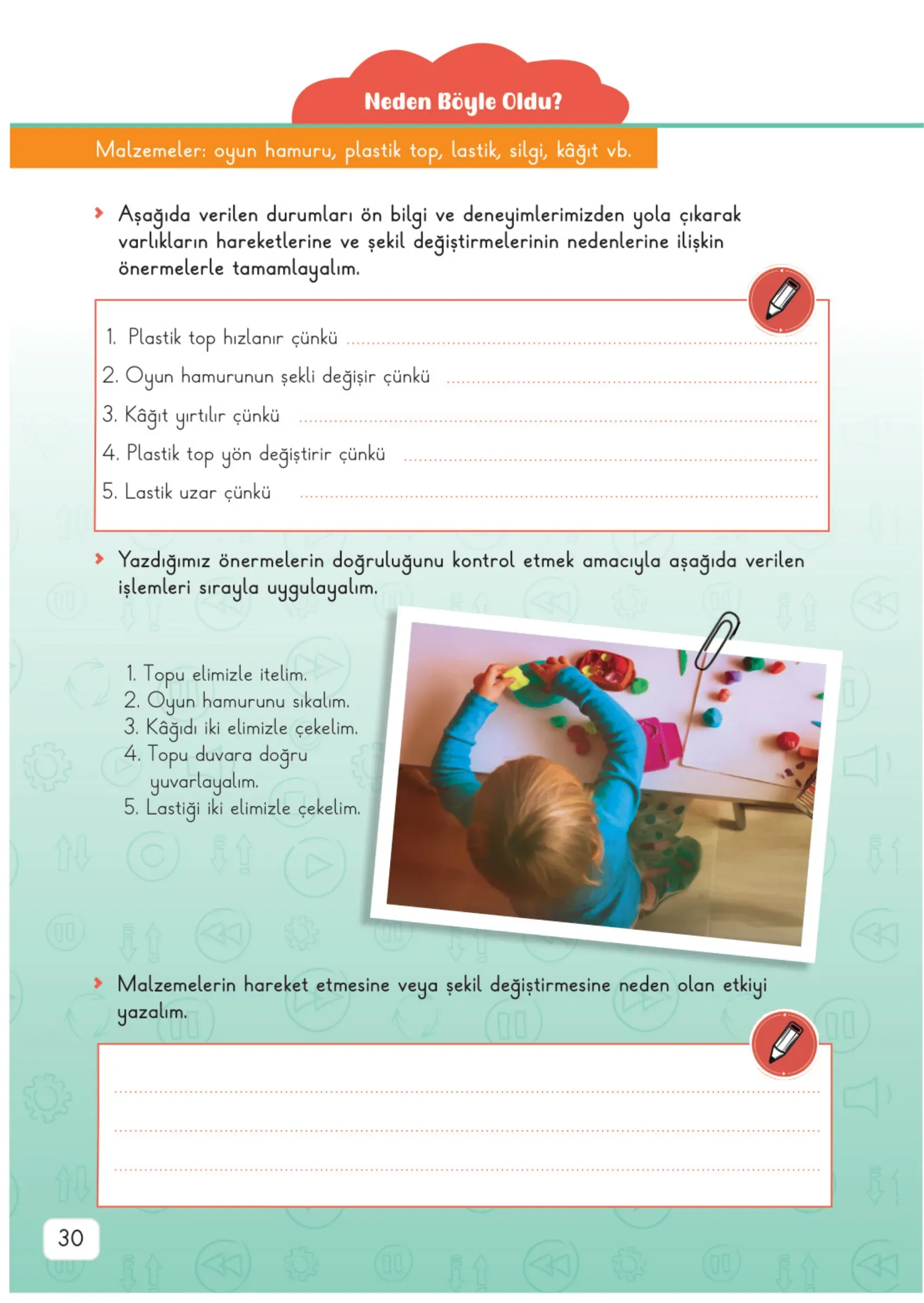 3. Sınıf Fen Bilimleri Ders Kitabı Cevapları Meb Yayınları 2. Kitap Sayfa 30
