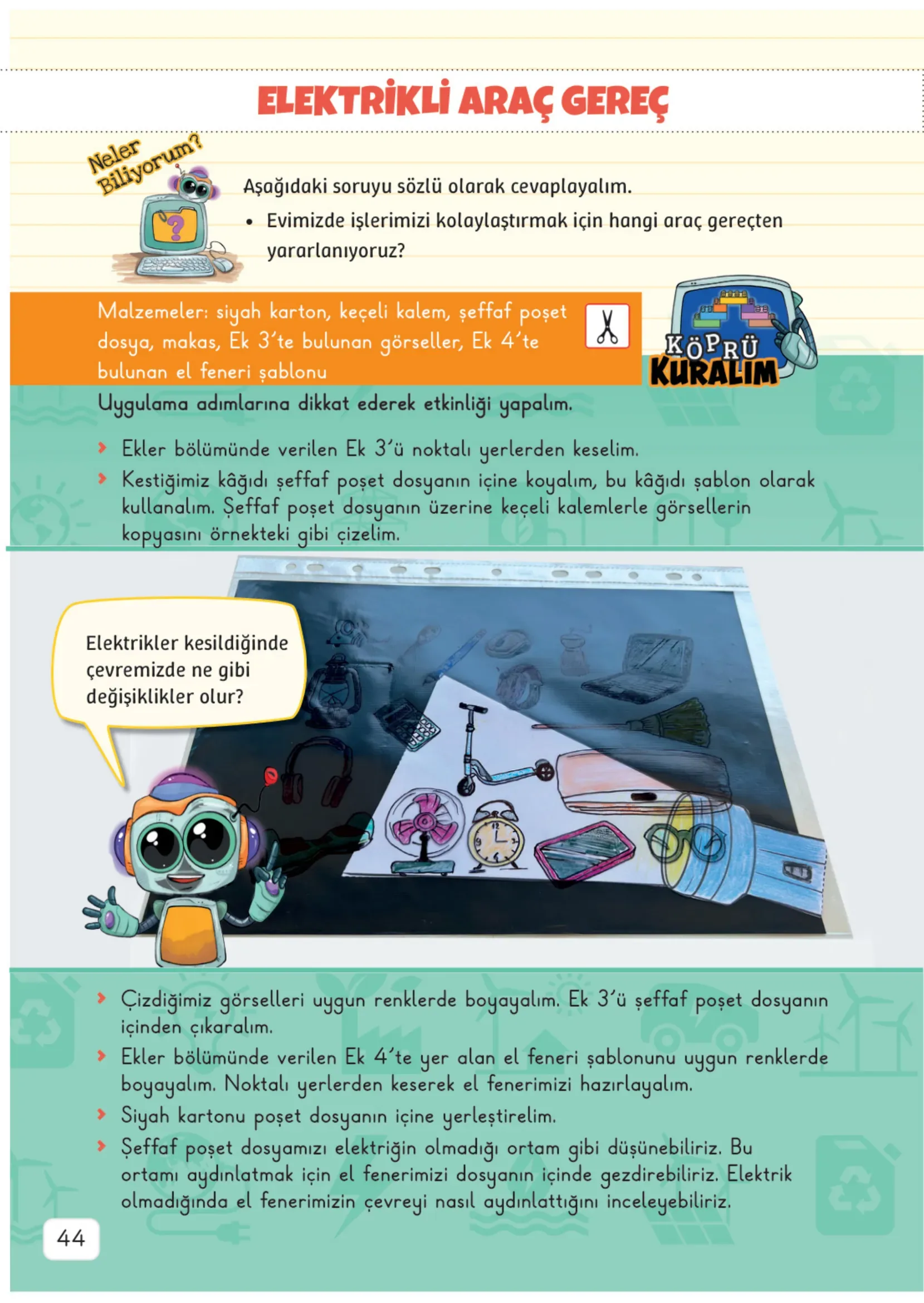 3. Sınıf Fen Bilimleri Ders Kitabı Cevapları Meb Yayınları 2. Kitap Sayfa 44