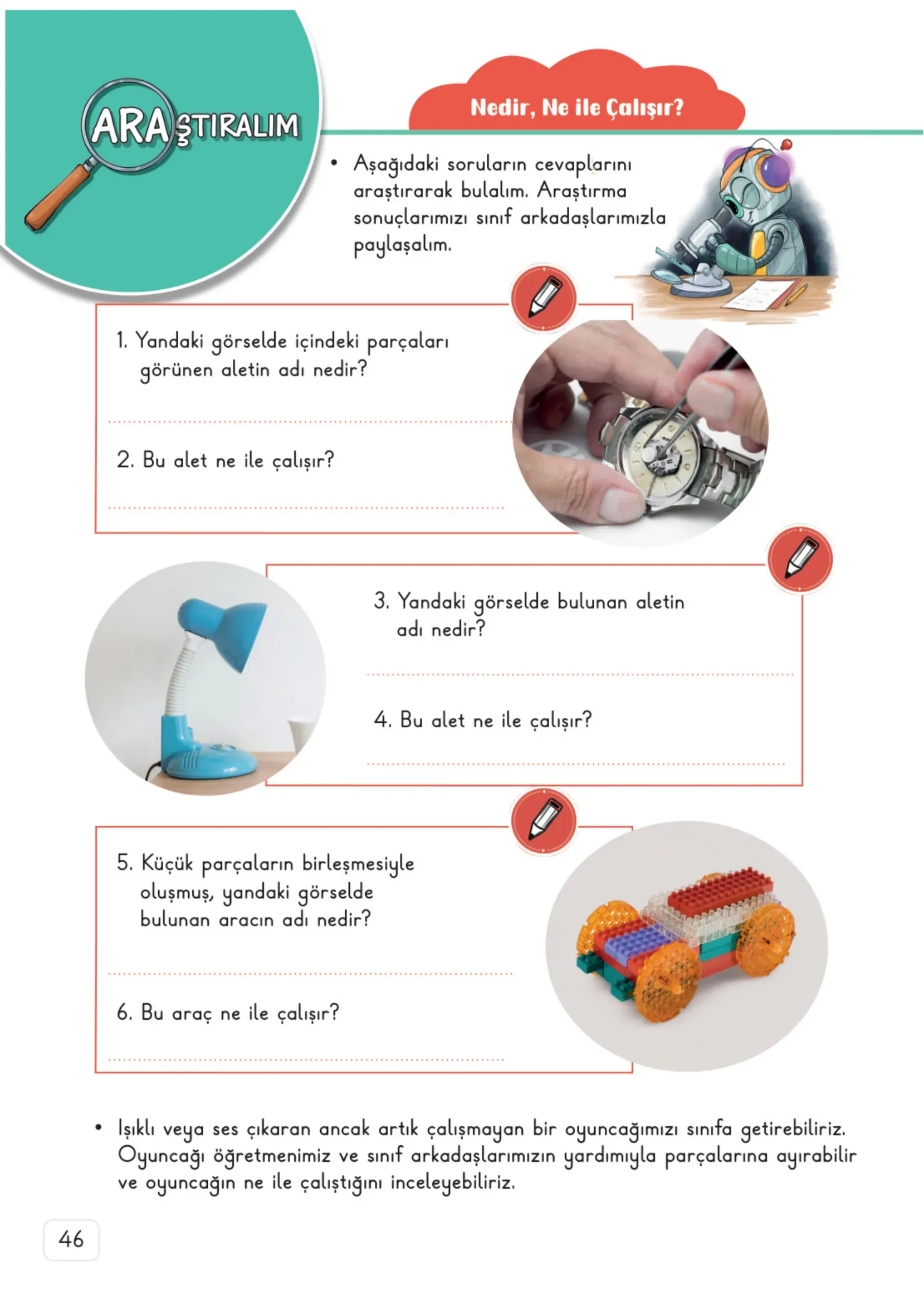3. Sınıf Fen Bilimleri Ders Kitabı Cevapları Meb Yayınları 2. Kitap Sayfa 46