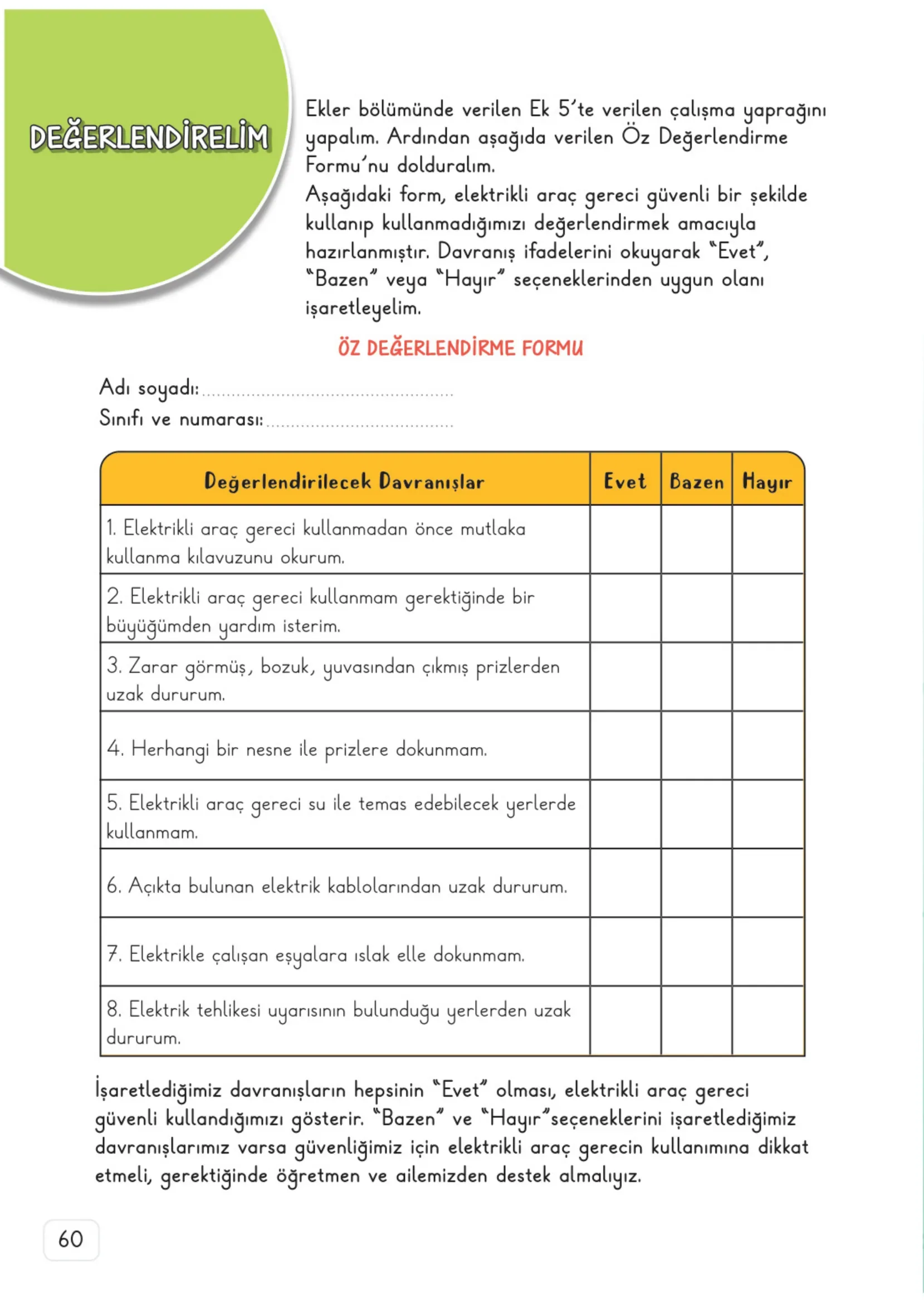 3. Sınıf Fen Bilimleri Ders Kitabı Cevapları Meb Yayınları 2. Kitap Sayfa 60
