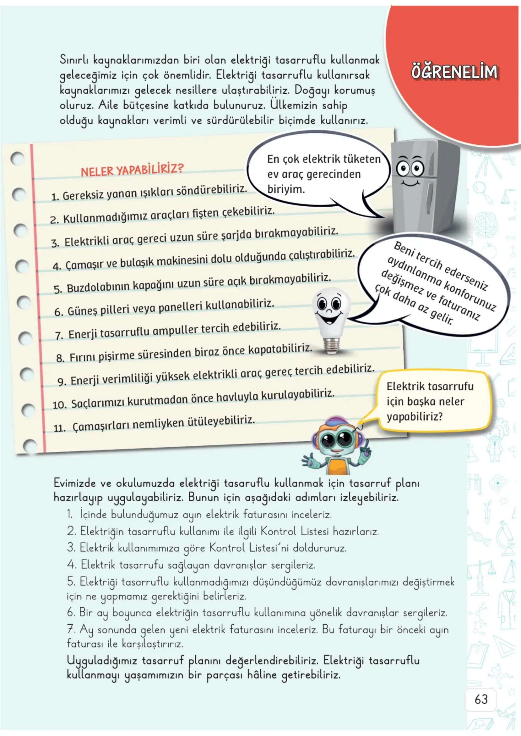 3. Sınıf Fen Bilimleri Ders Kitabı Cevapları Meb Yayınları 2. Kitap Sayfa 63