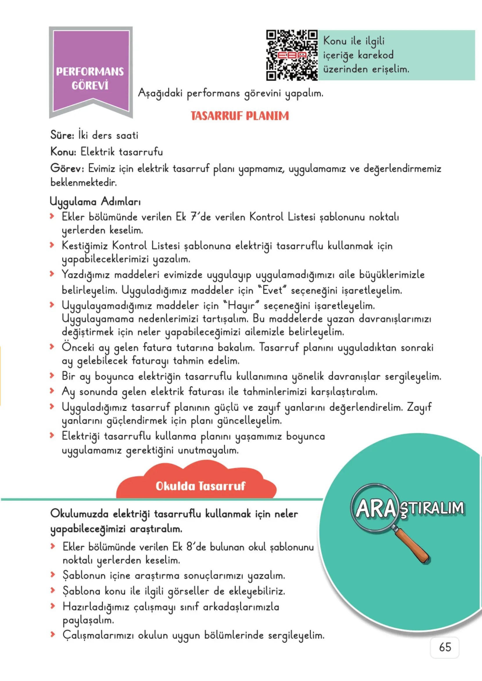 3. Sınıf Fen Bilimleri Ders Kitabı Cevapları Meb Yayınları 2. Kitap Sayfa 65