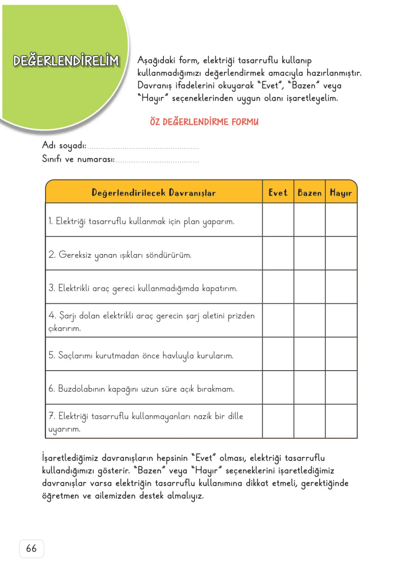 3. Sınıf Fen Bilimleri Ders Kitabı Cevapları Meb Yayınları 2. Kitap Sayfa 66