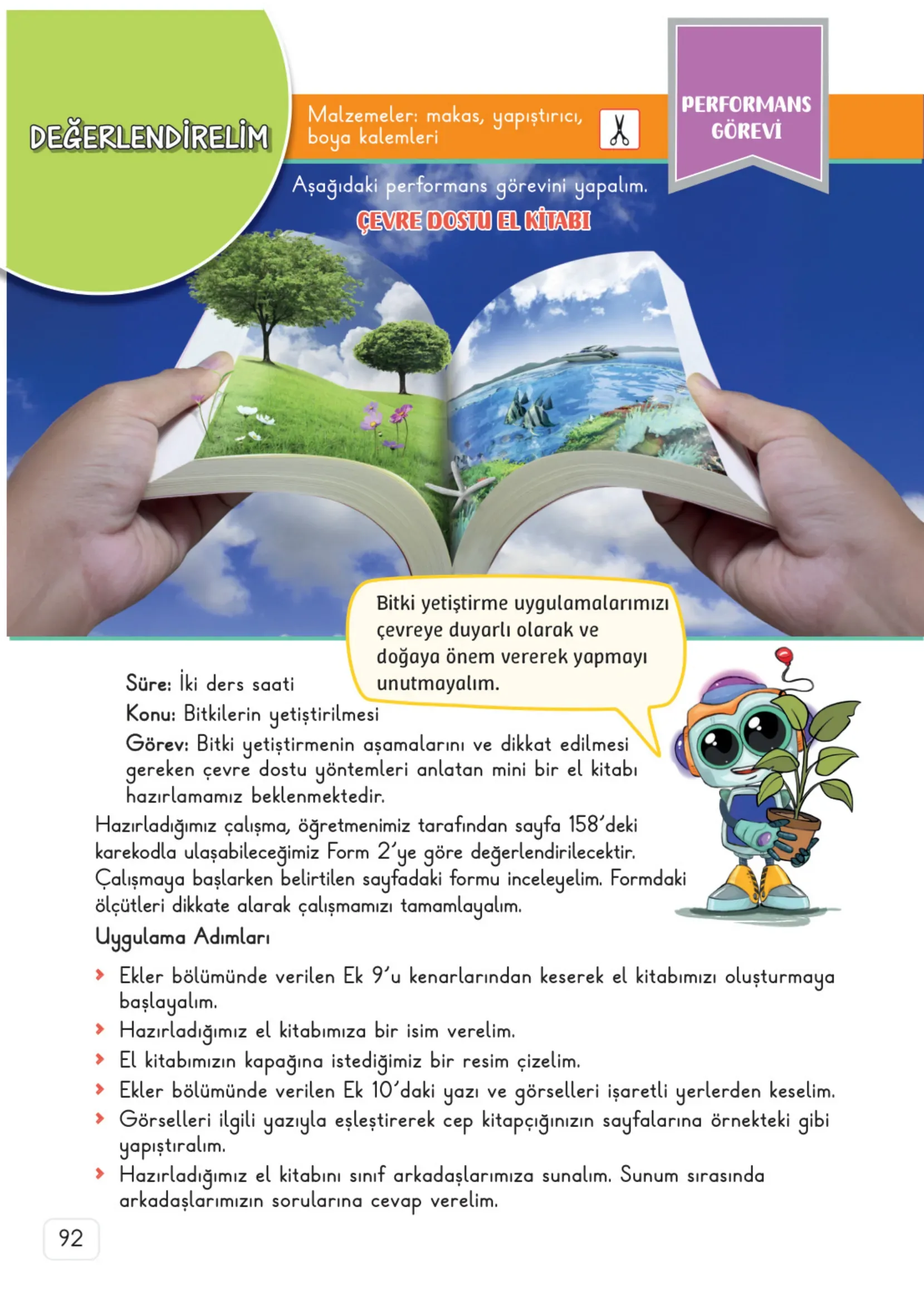 3. Sınıf Fen Bilimleri Ders Kitabı Cevapları Meb Yayınları 2. Kitap Sayfa 92