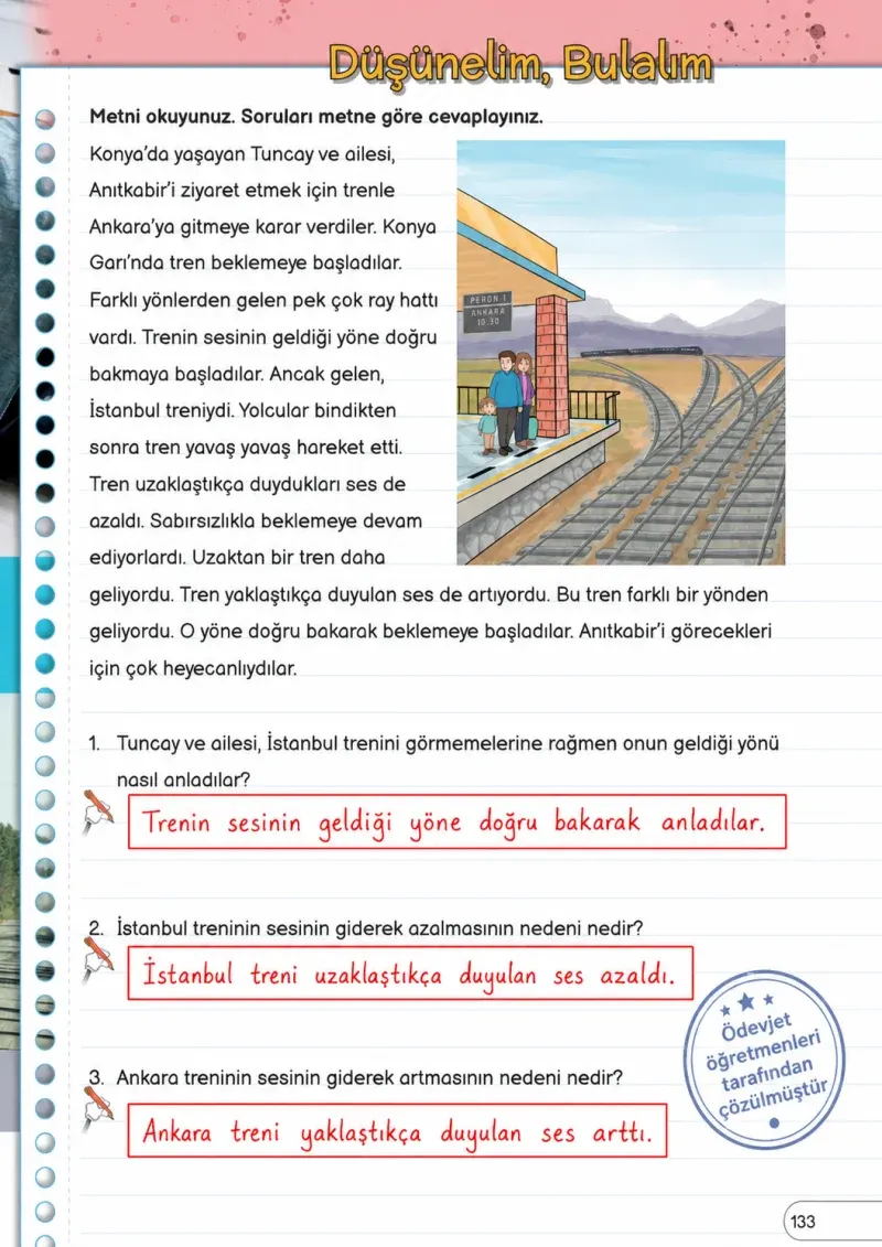3. Sınıf Fen Bilimleri Ders Kitabı Cevapları Meb Yayınları Sayfa 133 Çözüm Görseli