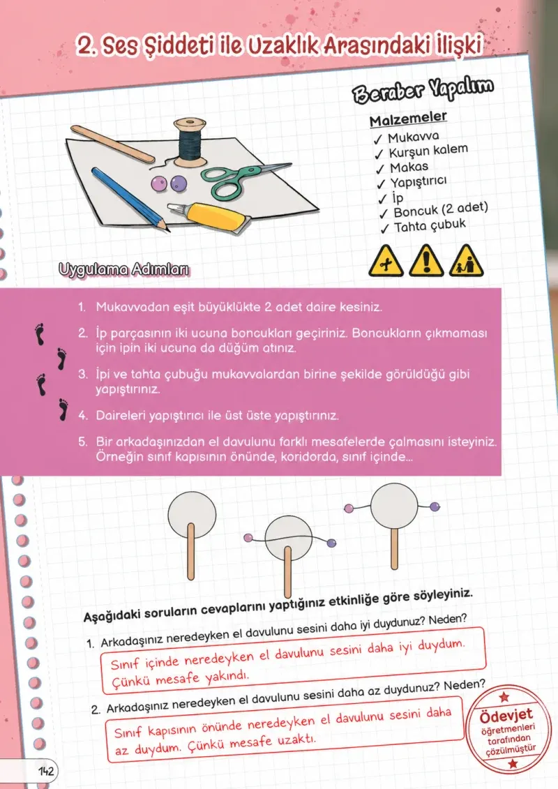 3. Sınıf Fen Bilimleri Ders Kitabı Cevapları Meb Yayınları Sayfa 142 Çözüm Görseli