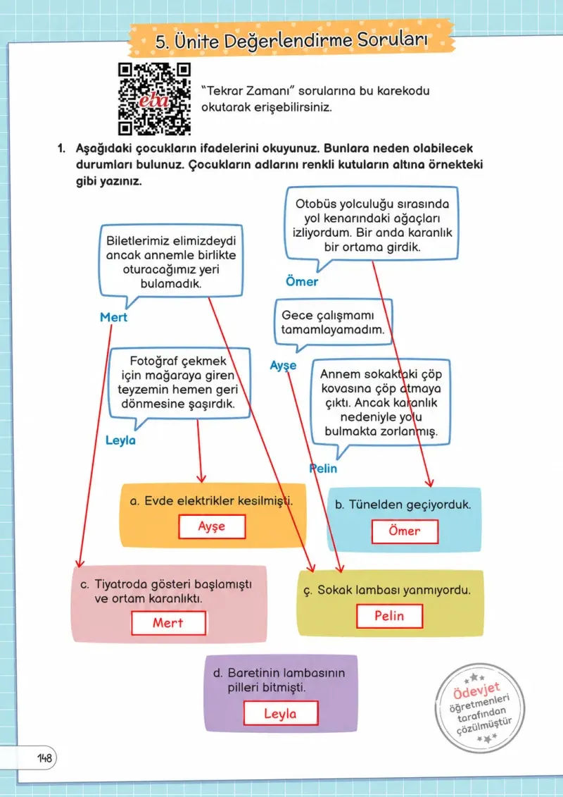 3. Sınıf Fen Bilimleri Ders Kitabı Cevapları Meb Yayınları Sayfa 148 Çözüm Görseli