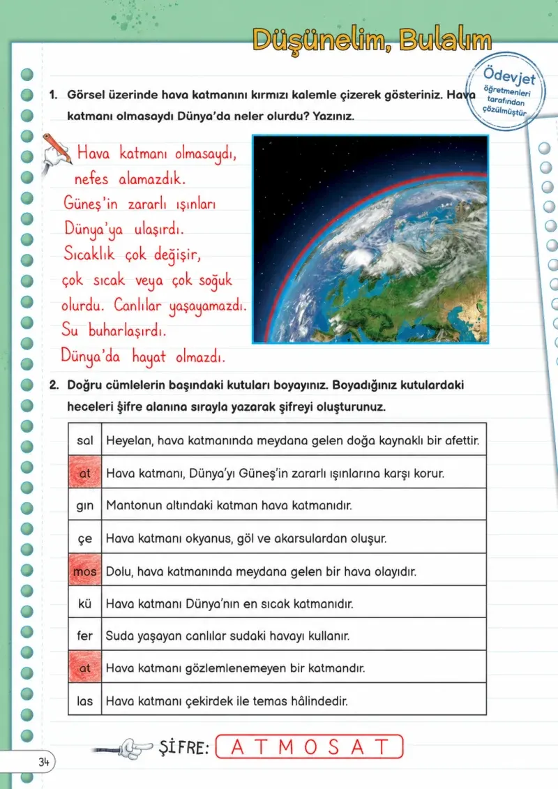 3. Sınıf Fen Bilimleri Ders Kitabı Cevapları Meb Yayınları Sayfa 34 Çözüm Görseli