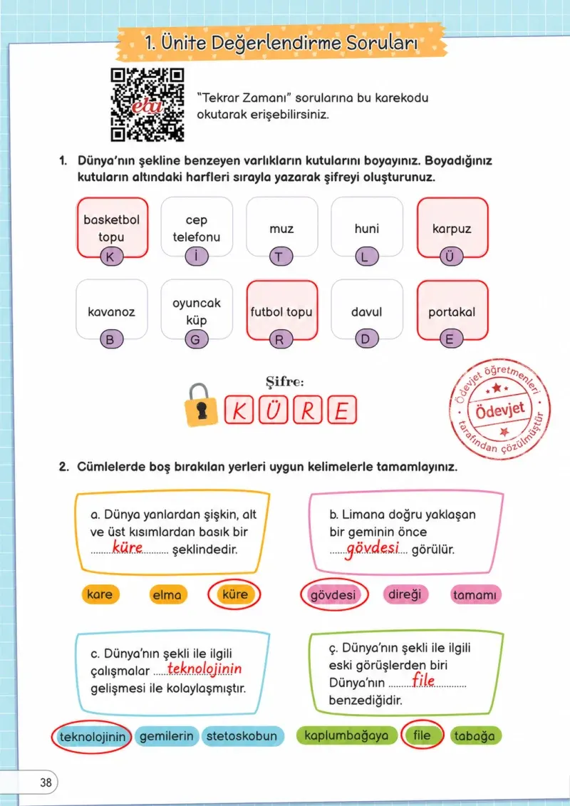 3. Sınıf Fen Bilimleri Ders Kitabı Cevapları Meb Yayınları Sayfa 38 Çözüm Görseli