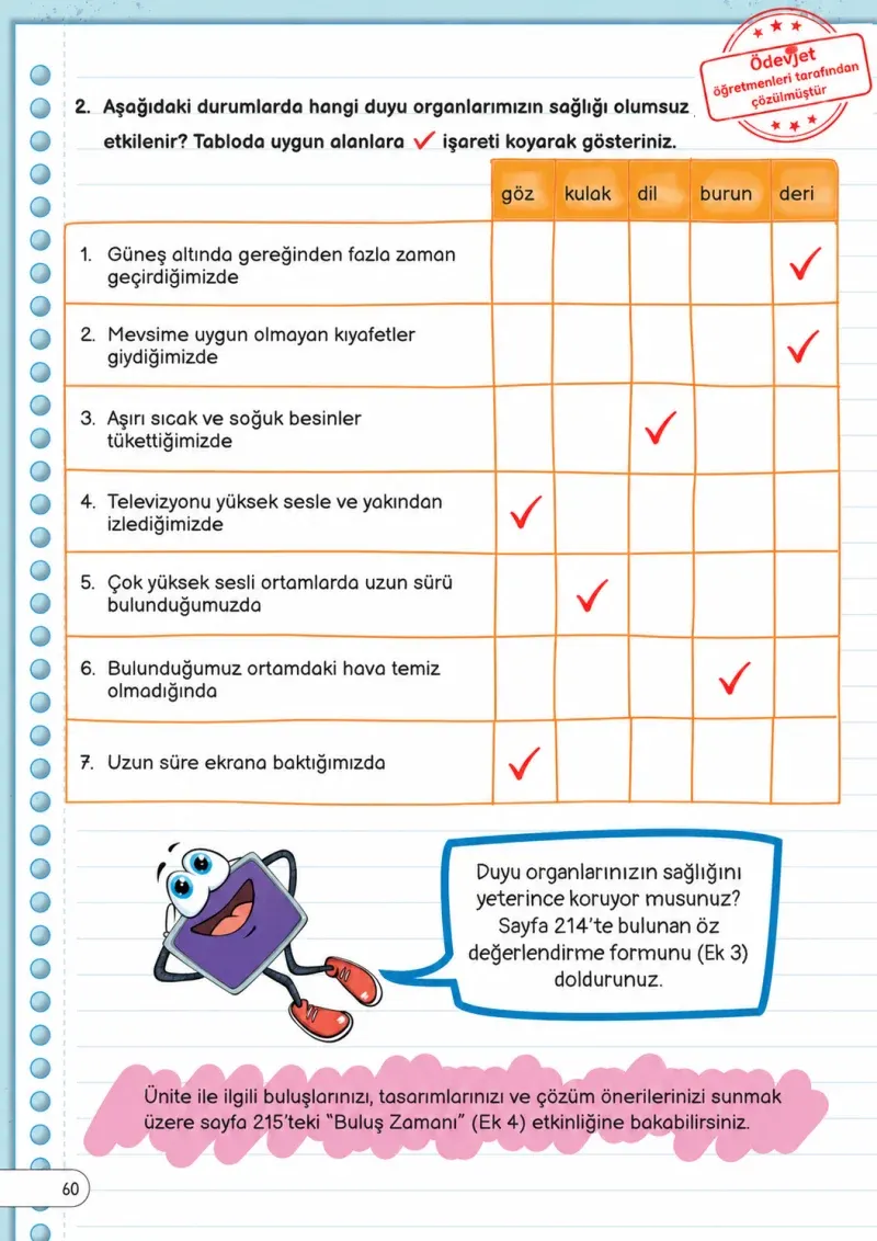 3. Sınıf Fen Bilimleri Ders Kitabı Cevapları Meb Yayınları Sayfa 60 Çözüm Görseli