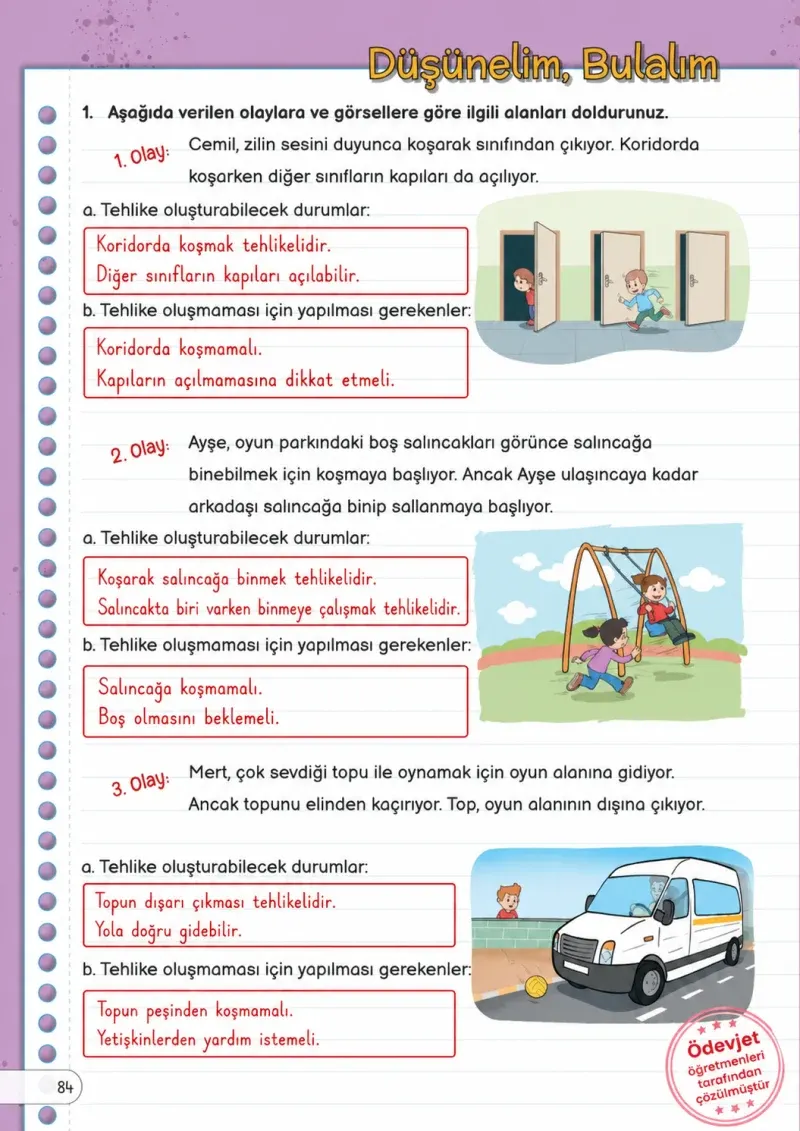 3. Sınıf Fen Bilimleri Ders Kitabı Cevapları Meb Yayınları Sayfa 84 Çözüm Görseli