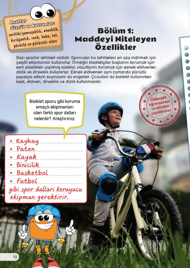 3. Sınıf Fen Bilimleri Ders Kitabı Cevapları Meb Yayınları Sayfa 92 Çözüm Görseli