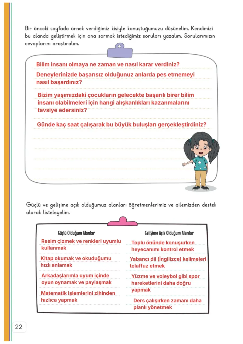 3. Sınıf Hayat Bilgisi Ders Kitabı Cevapları Meb Yayınları 1. Kitap Sayfa 22 Çözüm Görseli