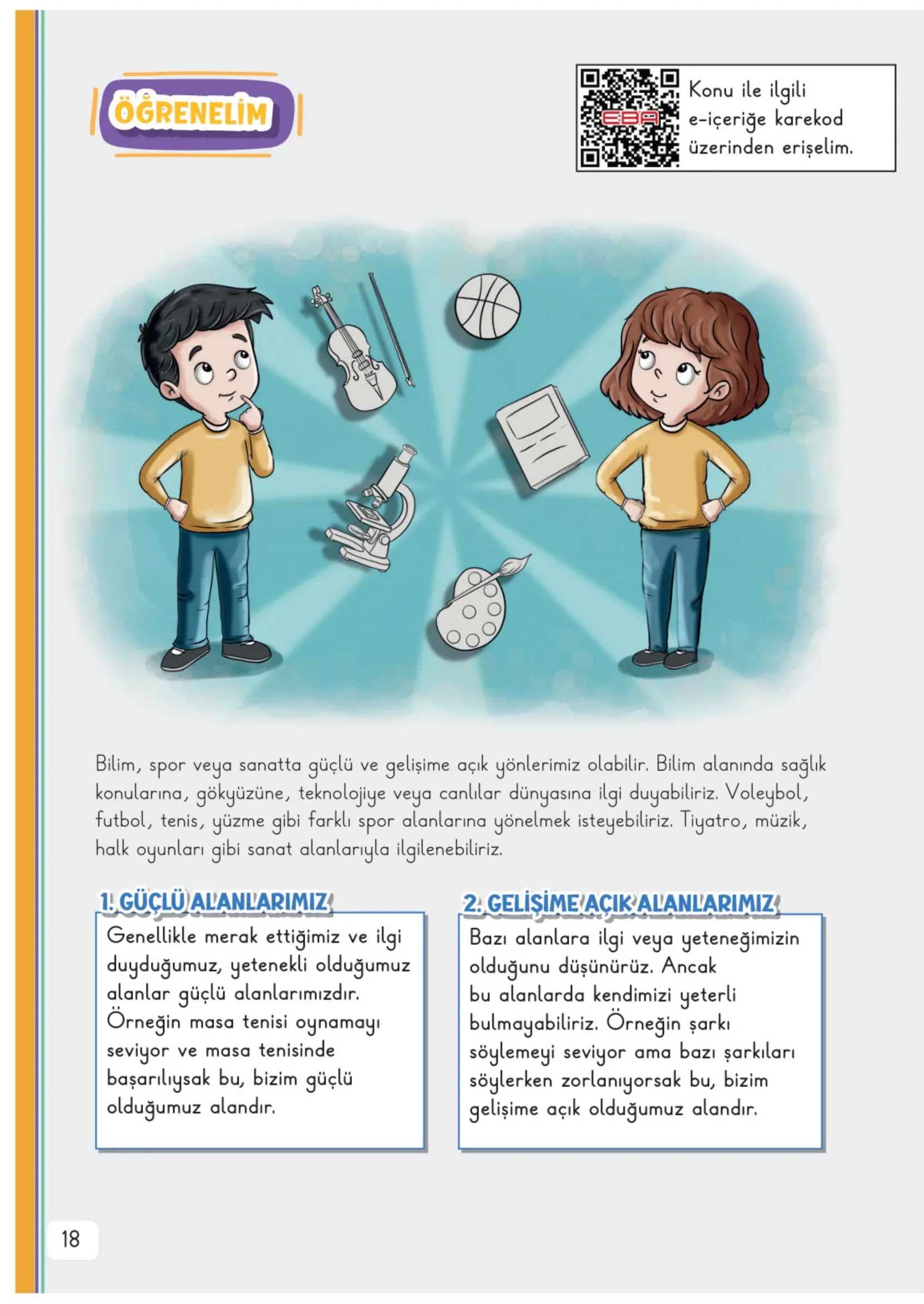 3. Sınıf Hayat Bilgisi Ders Kitabı Cevapları Meb Yayınları 1. Kitap Sayfa 18