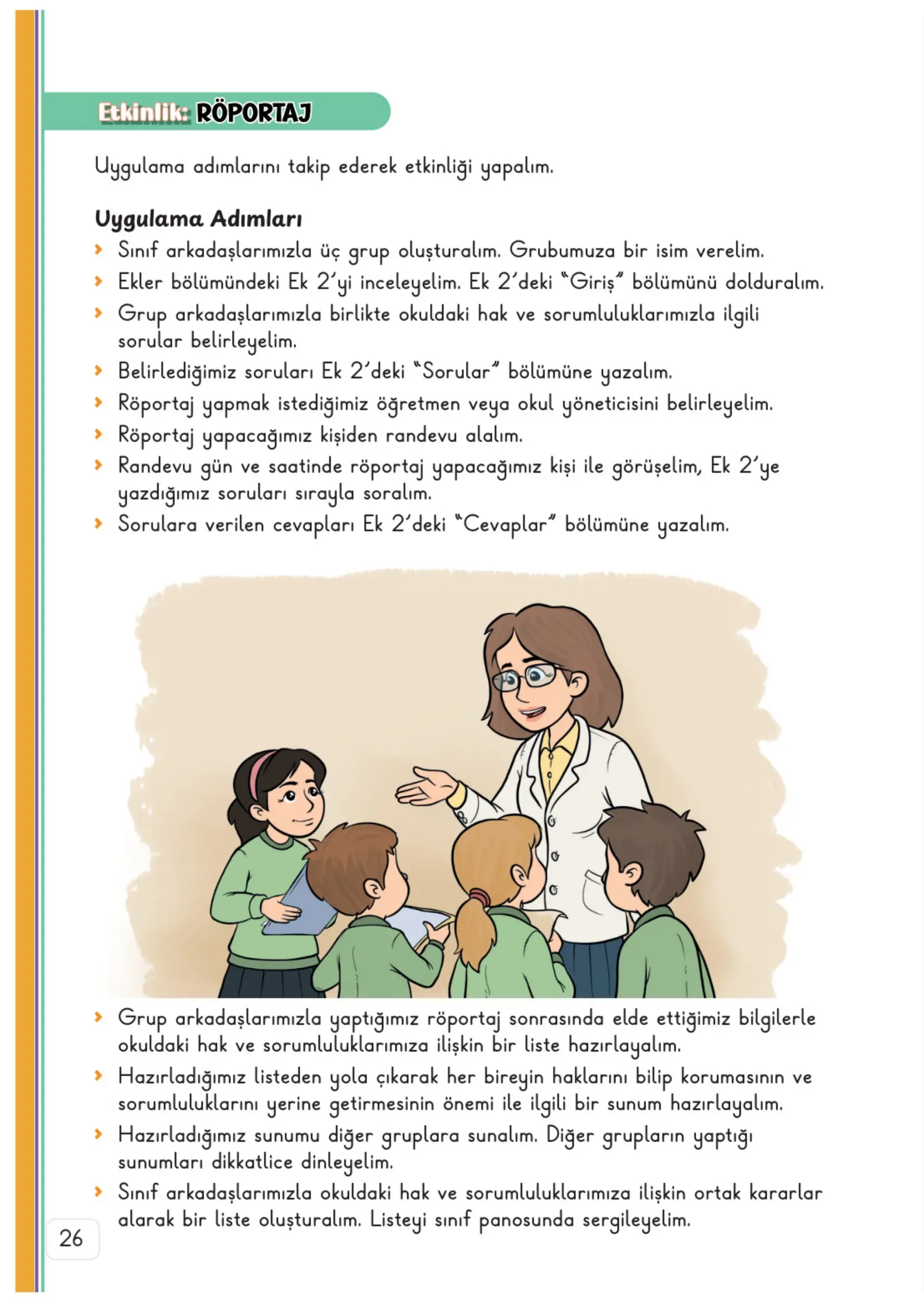 3. Sınıf Hayat Bilgisi Ders Kitabı Cevapları Meb Yayınları 1. Kitap Sayfa 26