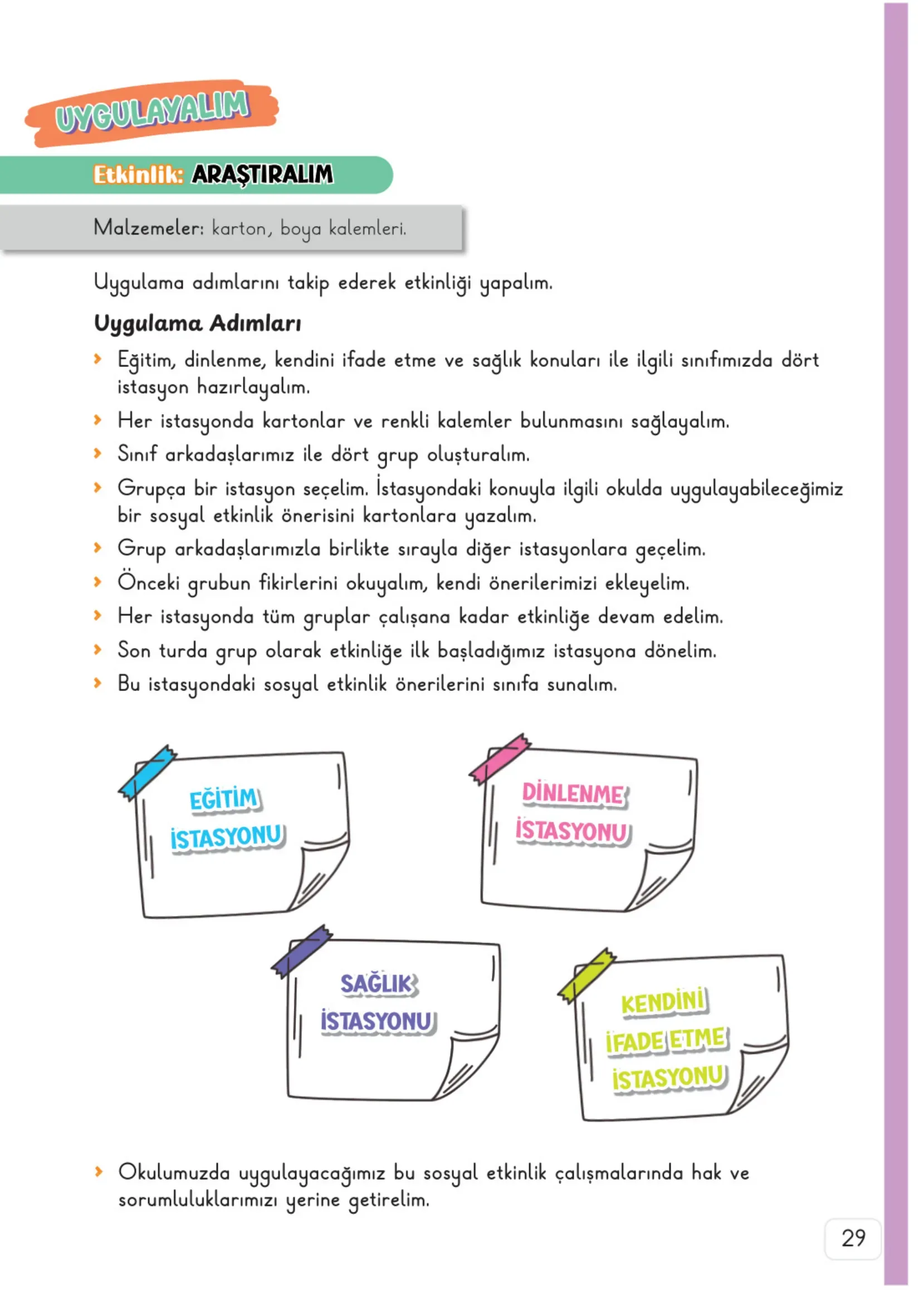 3. Sınıf Hayat Bilgisi Ders Kitabı Cevapları Meb Yayınları 1. Kitap Sayfa 29