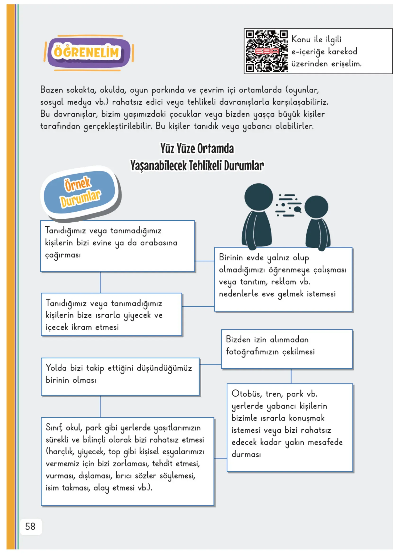 3. Sınıf Hayat Bilgisi Ders Kitabı Cevapları Meb Yayınları 1. Kitap Sayfa 58