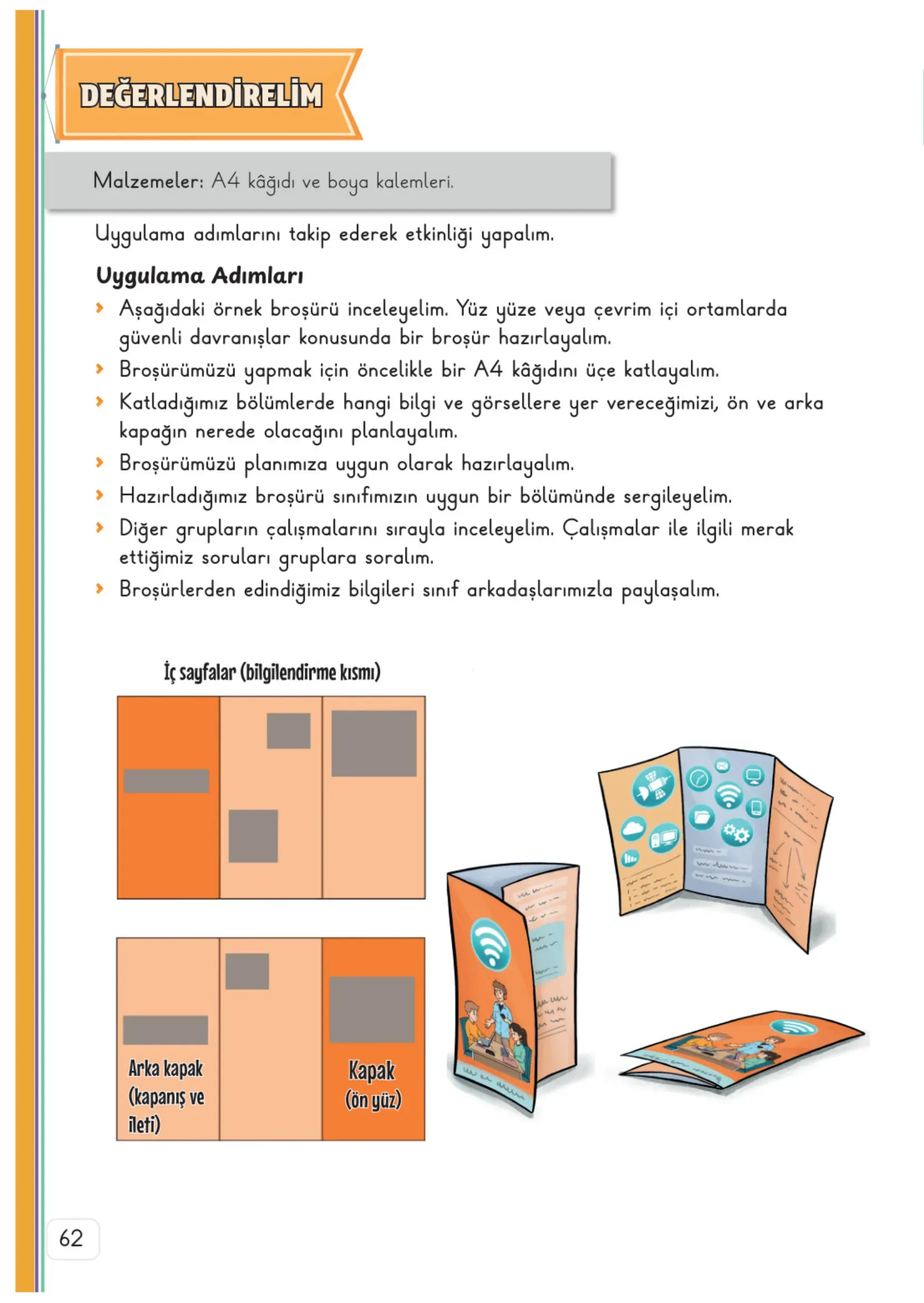 3. Sınıf Hayat Bilgisi Ders Kitabı Cevapları Meb Yayınları 1. Kitap Sayfa 62