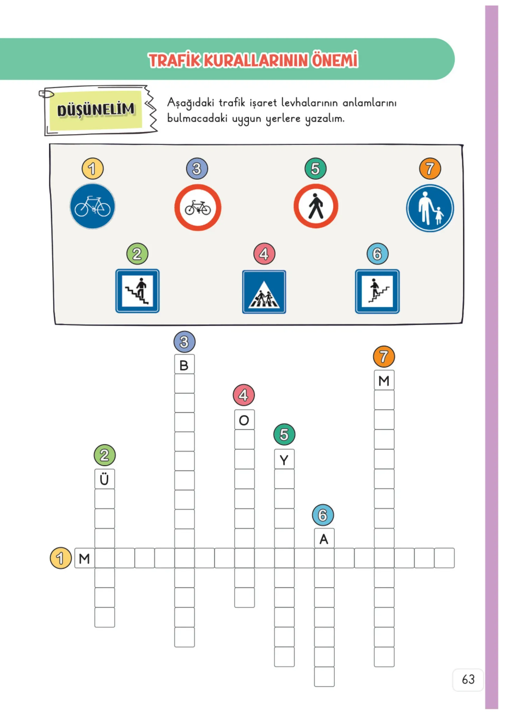3. Sınıf Hayat Bilgisi Ders Kitabı Cevapları Meb Yayınları 1. Kitap Sayfa 63