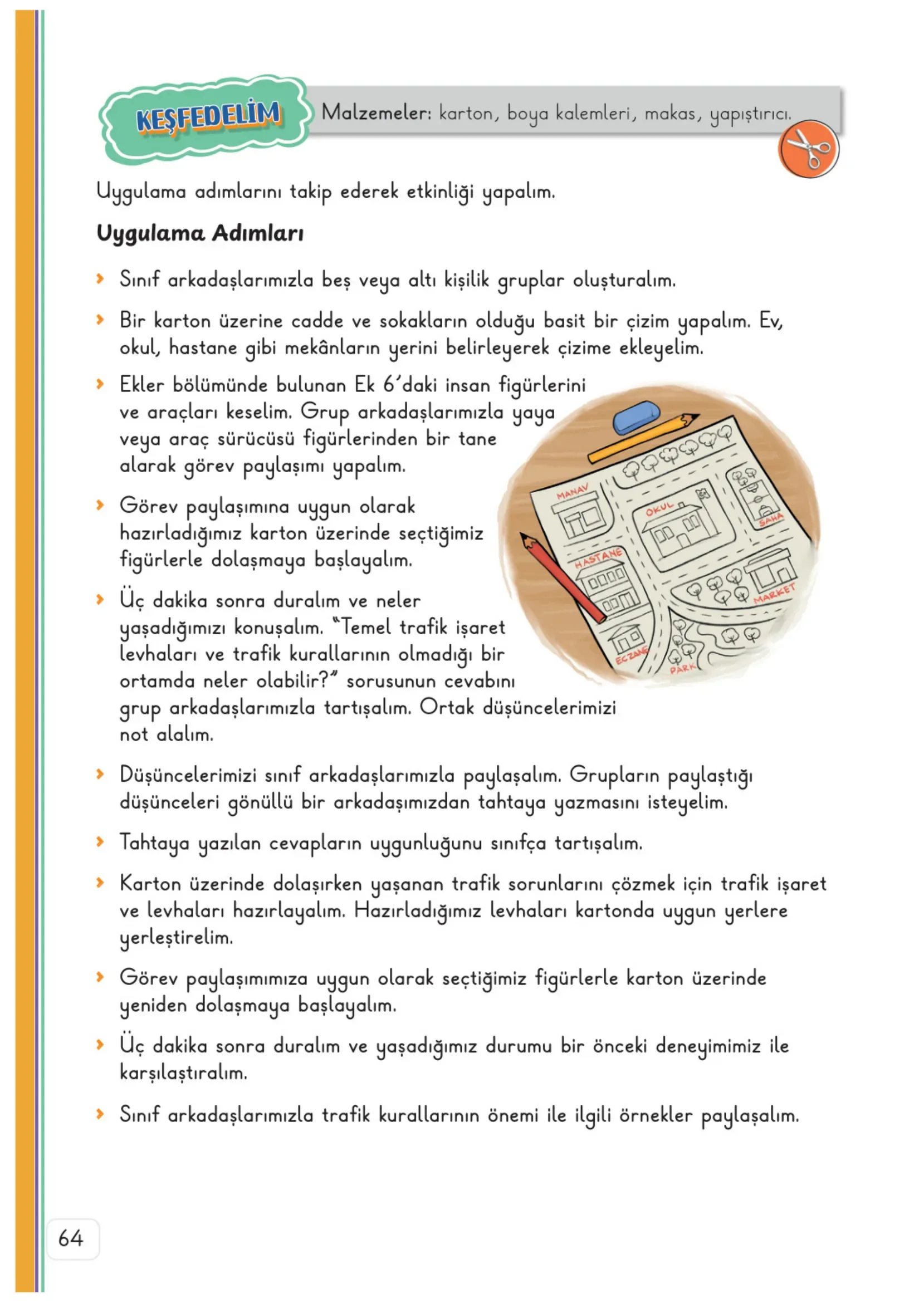 3. Sınıf Hayat Bilgisi Ders Kitabı Cevapları Meb Yayınları 1. Kitap Sayfa 64