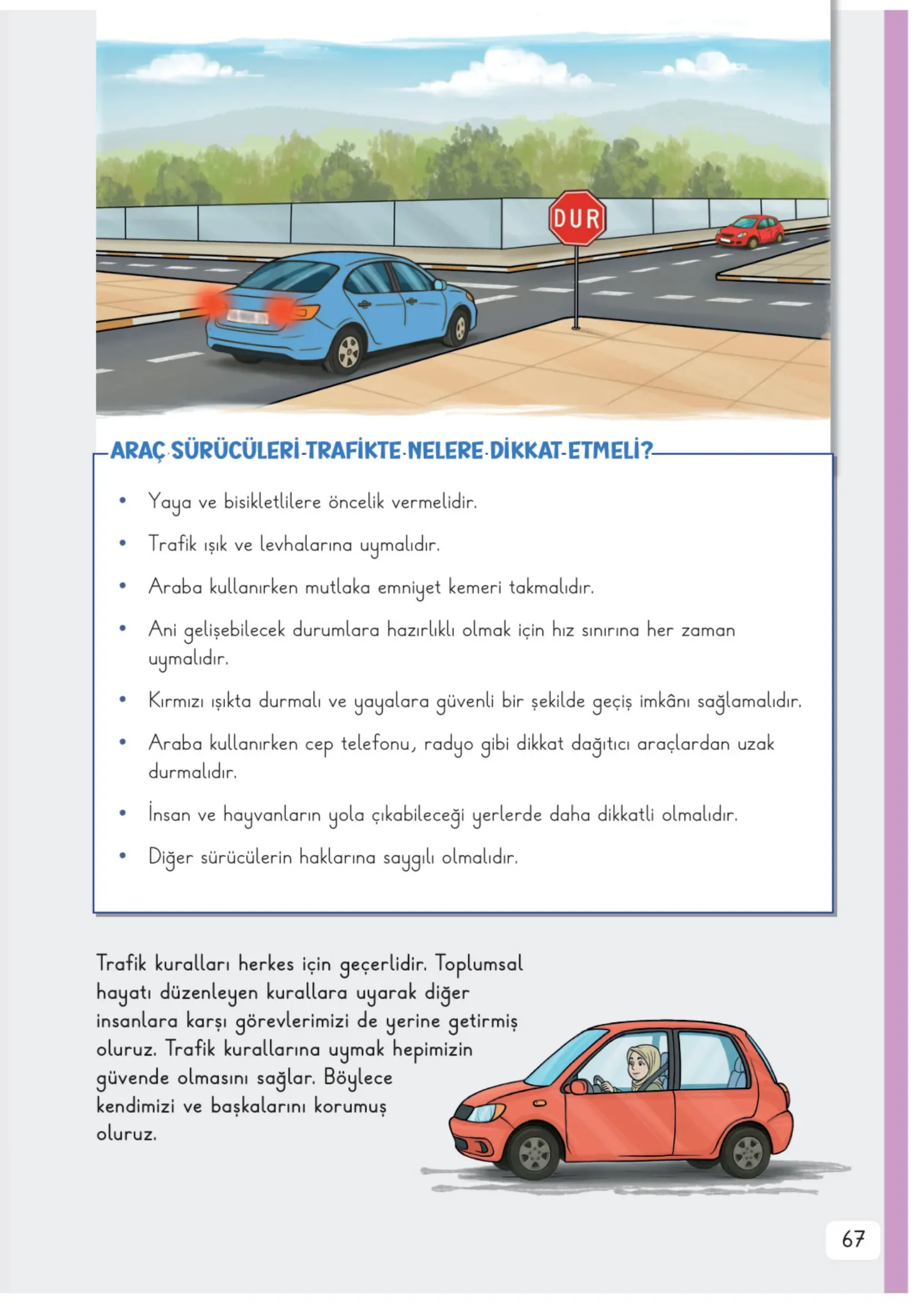 3. Sınıf Hayat Bilgisi Ders Kitabı Cevapları Meb Yayınları 1. Kitap Sayfa 67