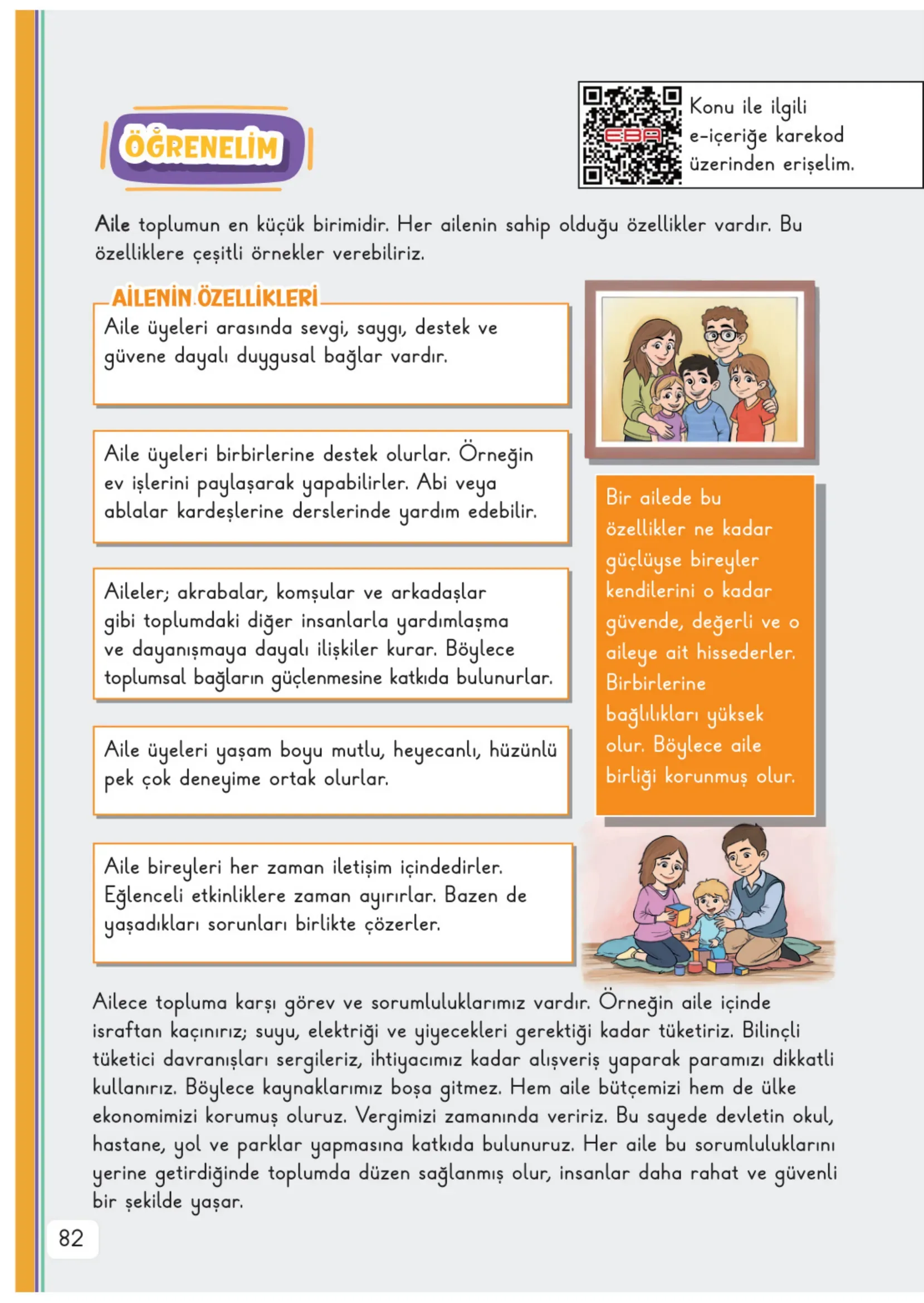 3. Sınıf Hayat Bilgisi Ders Kitabı Cevapları Meb Yayınları 1. Kitap Sayfa 82