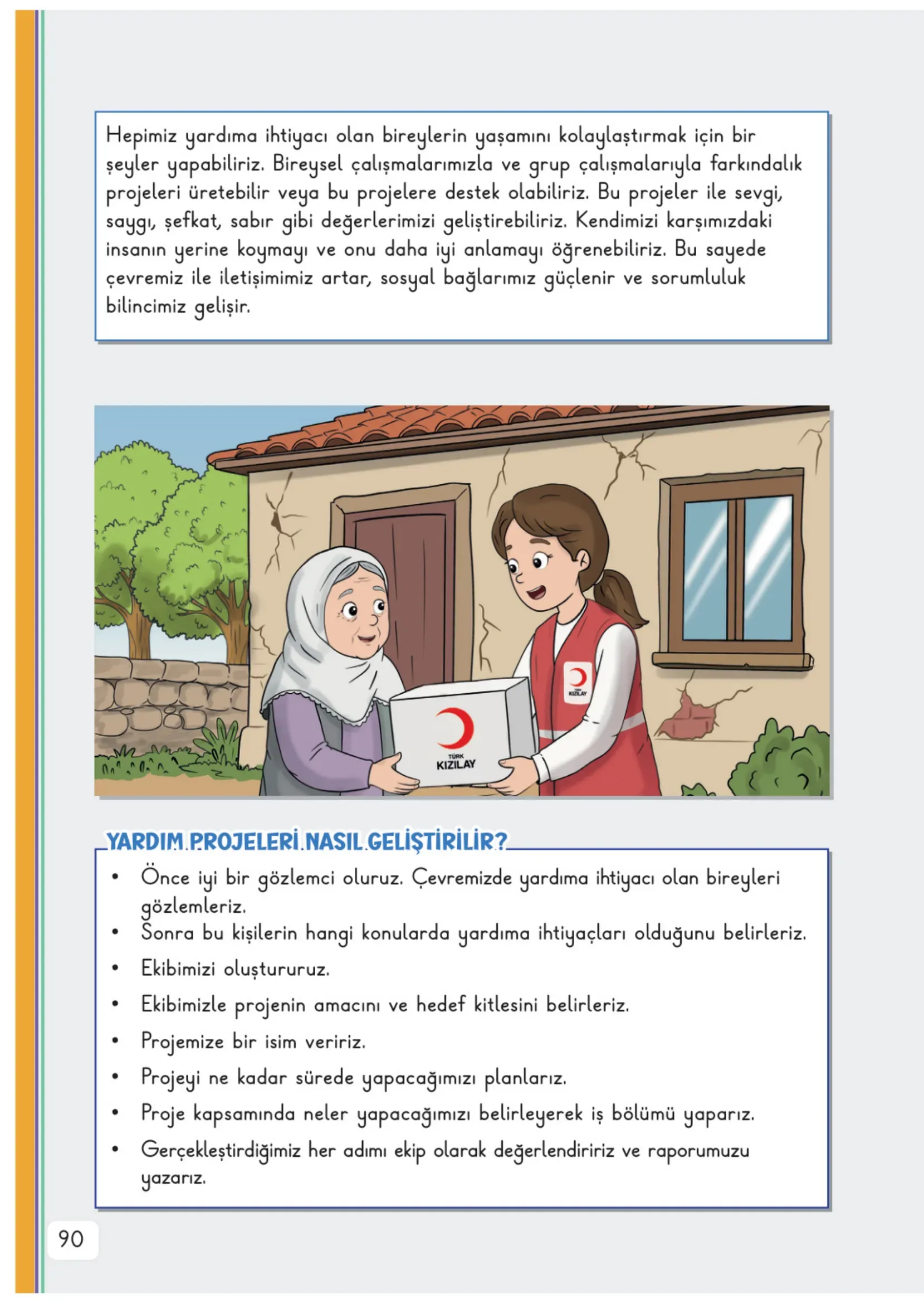 3. Sınıf Hayat Bilgisi Ders Kitabı Cevapları Meb Yayınları 1. Kitap Sayfa 90