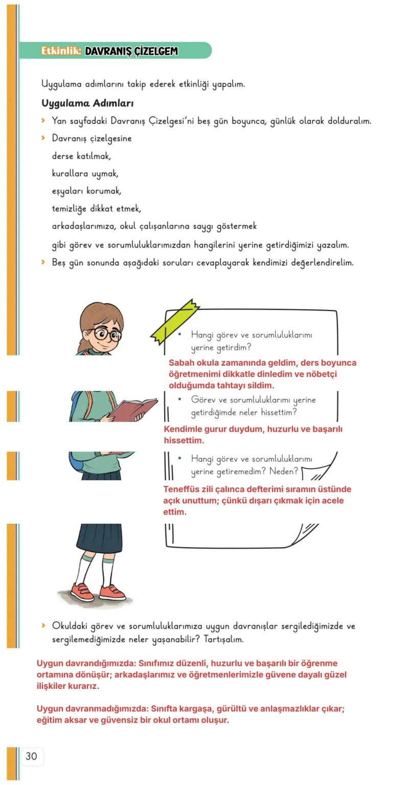 3. Sınıf Hayat Bilgisi Ders Kitabı Cevapları Meb Yayınları 1. Kitap Sayfa 30 Çözüm Görseli