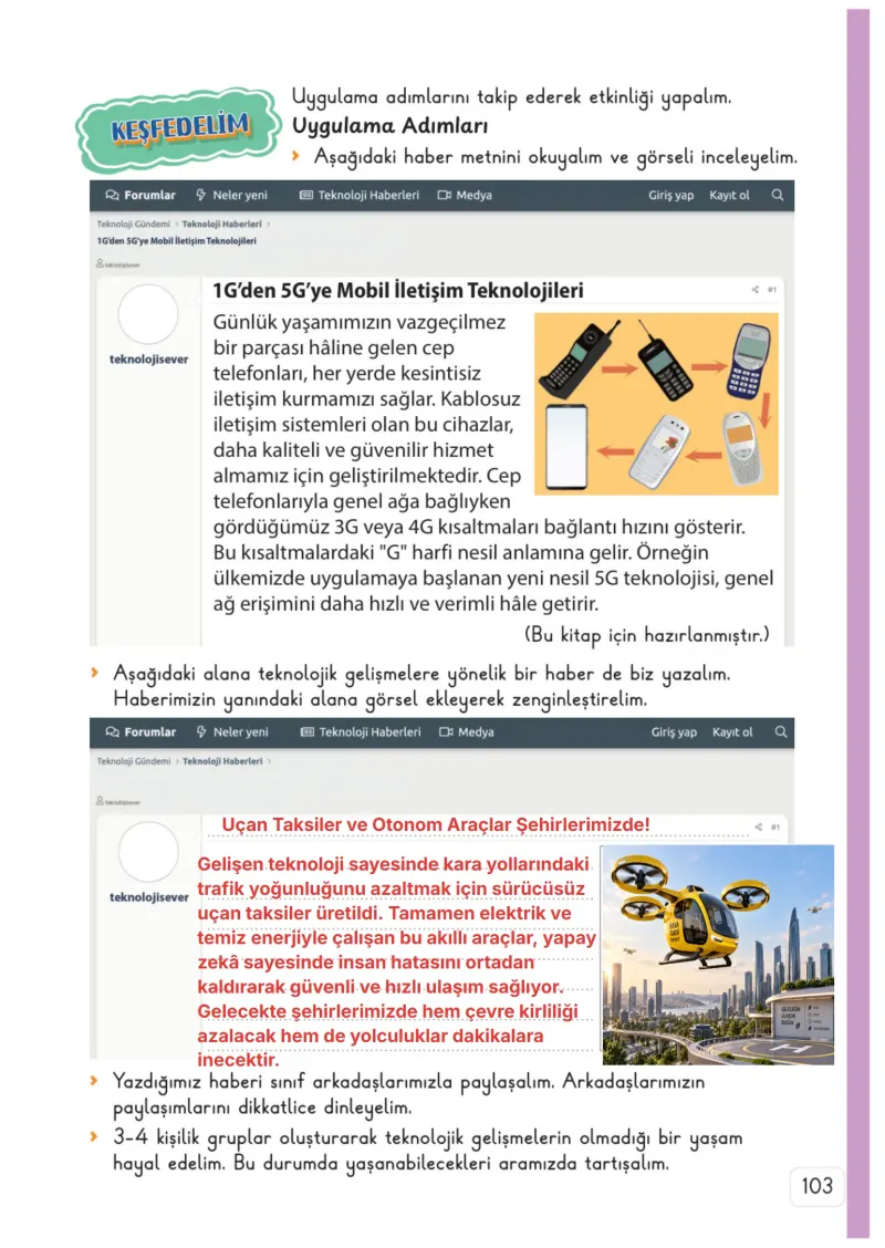 3. Sınıf Hayat Bilgisi Ders Kitabı Cevapları Meb Yayınları 2. Kitap Sayfa 103 Çözüm Görseli