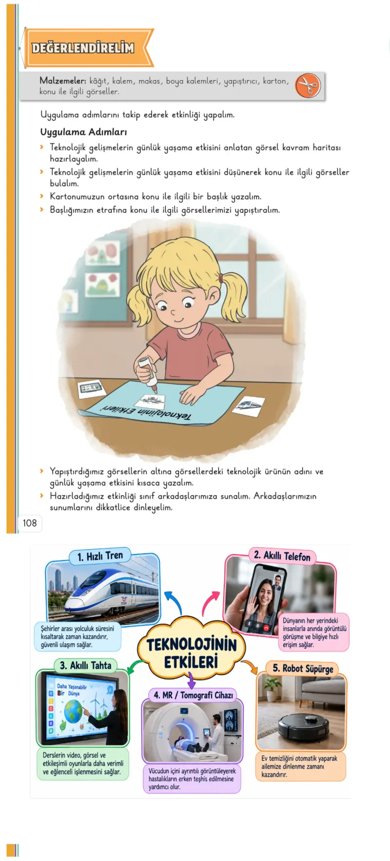 3. Sınıf Hayat Bilgisi Ders Kitabı Cevapları Meb Yayınları 2. Kitap Sayfa 108 Çözüm Görseli