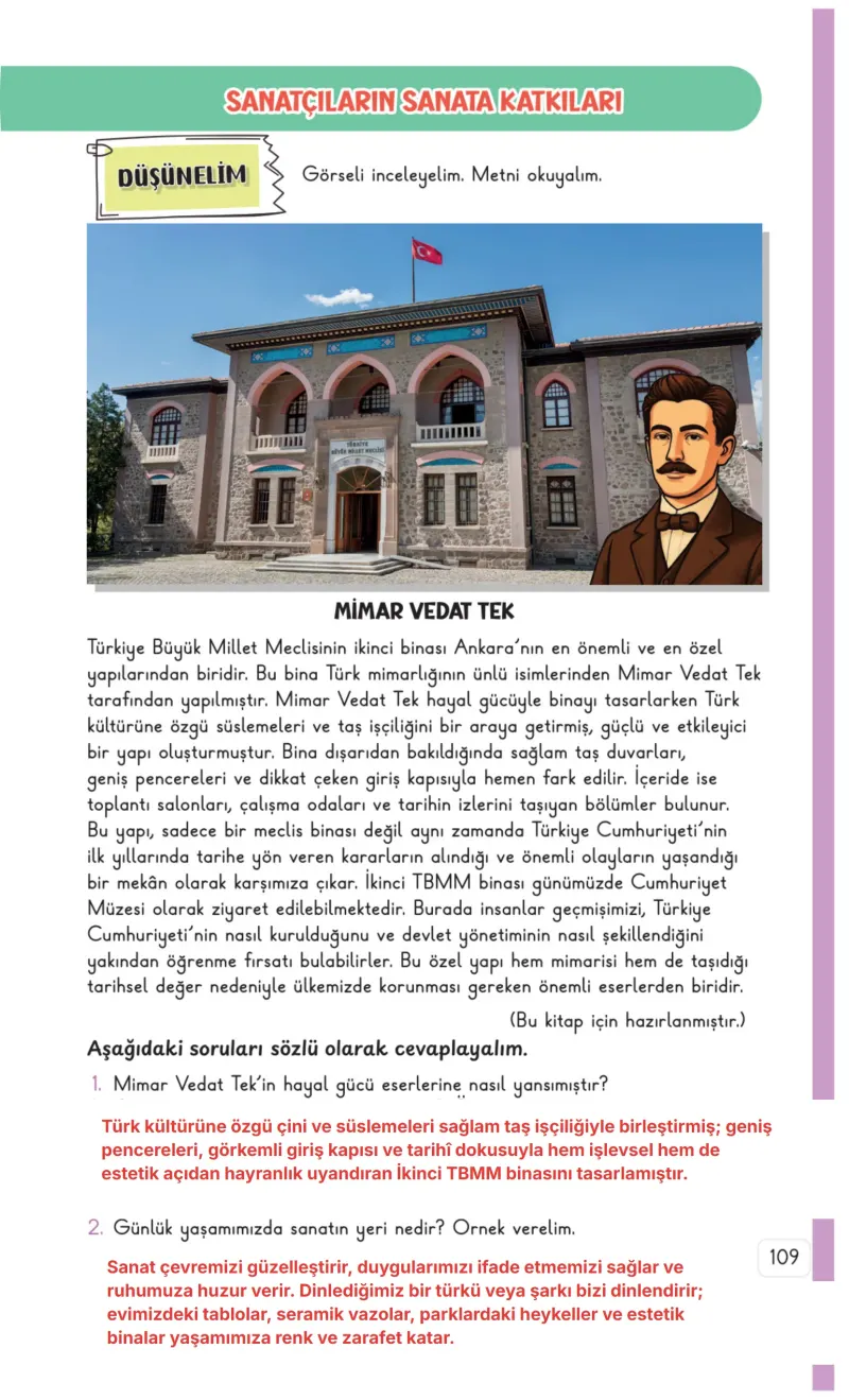 3. Sınıf Hayat Bilgisi Ders Kitabı Cevapları Meb Yayınları 2. Kitap Sayfa 109 Çözüm Görseli