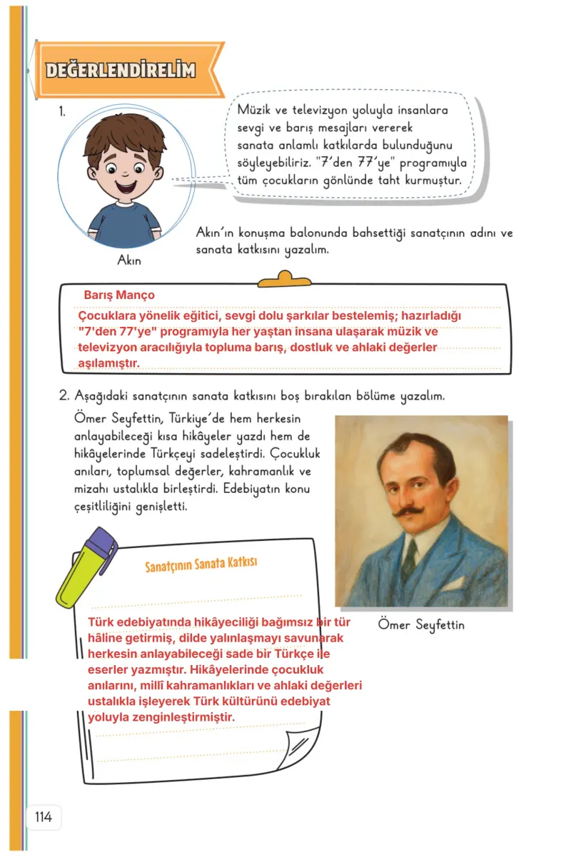3. Sınıf Hayat Bilgisi Ders Kitabı Cevapları Meb Yayınları 2. Kitap Sayfa 114 Çözüm Görseli