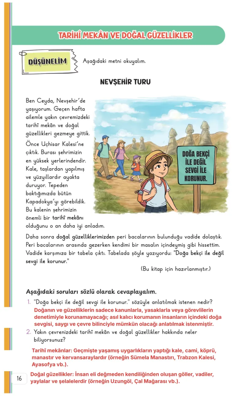3. Sınıf Hayat Bilgisi Ders Kitabı Cevapları Meb Yayınları 2. Kitap Sayfa 16 Çözüm Görseli