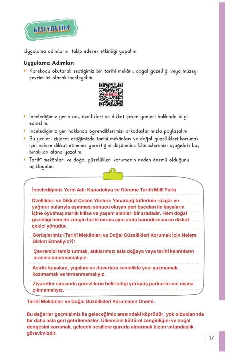 3. Sınıf Hayat Bilgisi Ders Kitabı Cevapları Meb Yayınları 2. Kitap Sayfa 17 Çözüm Görseli