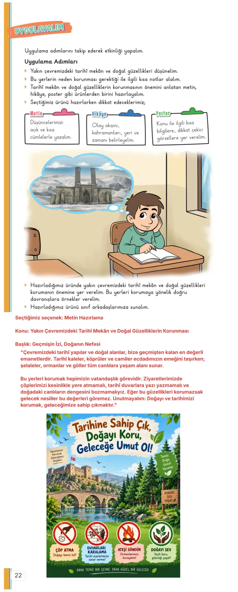 3. Sınıf Hayat Bilgisi Ders Kitabı Cevapları Meb Yayınları 2. Kitap Sayfa 22 Çözüm Görseli