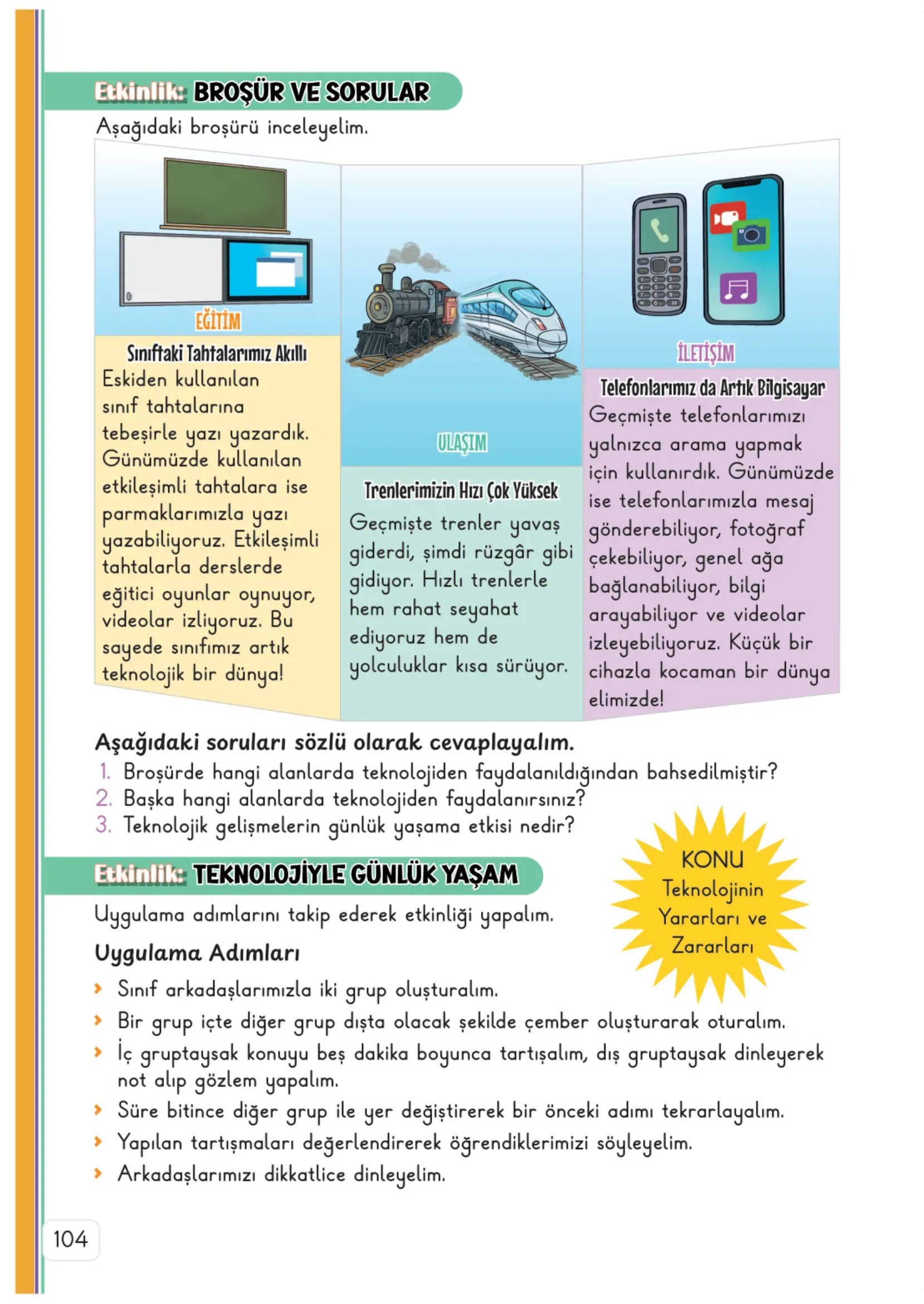 3. Sınıf Hayat Bilgisi Ders Kitabı Cevapları Meb Yayınları 2. Kitap Sayfa 104
