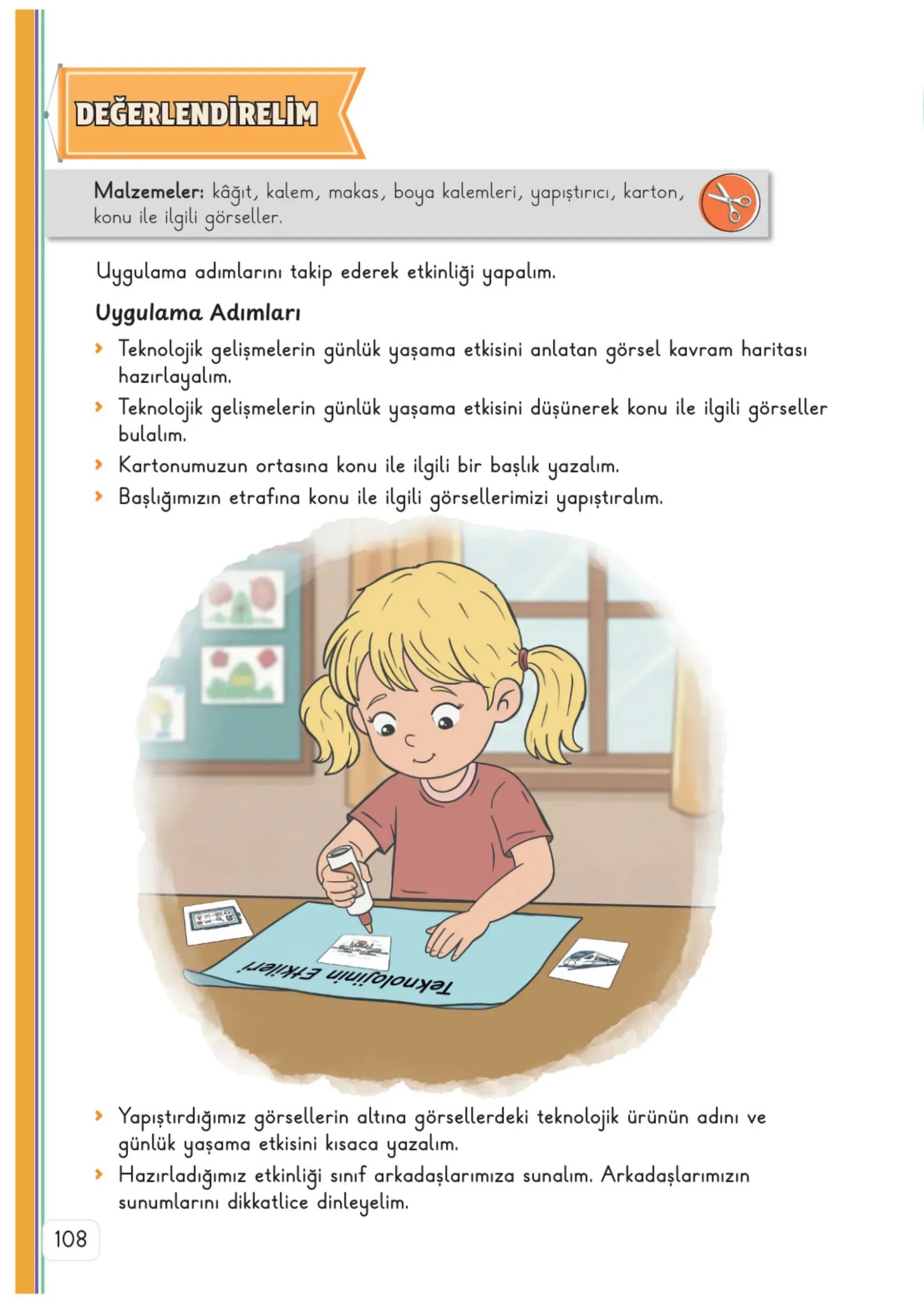 3. Sınıf Hayat Bilgisi Ders Kitabı Cevapları Meb Yayınları 2. Kitap Sayfa 108