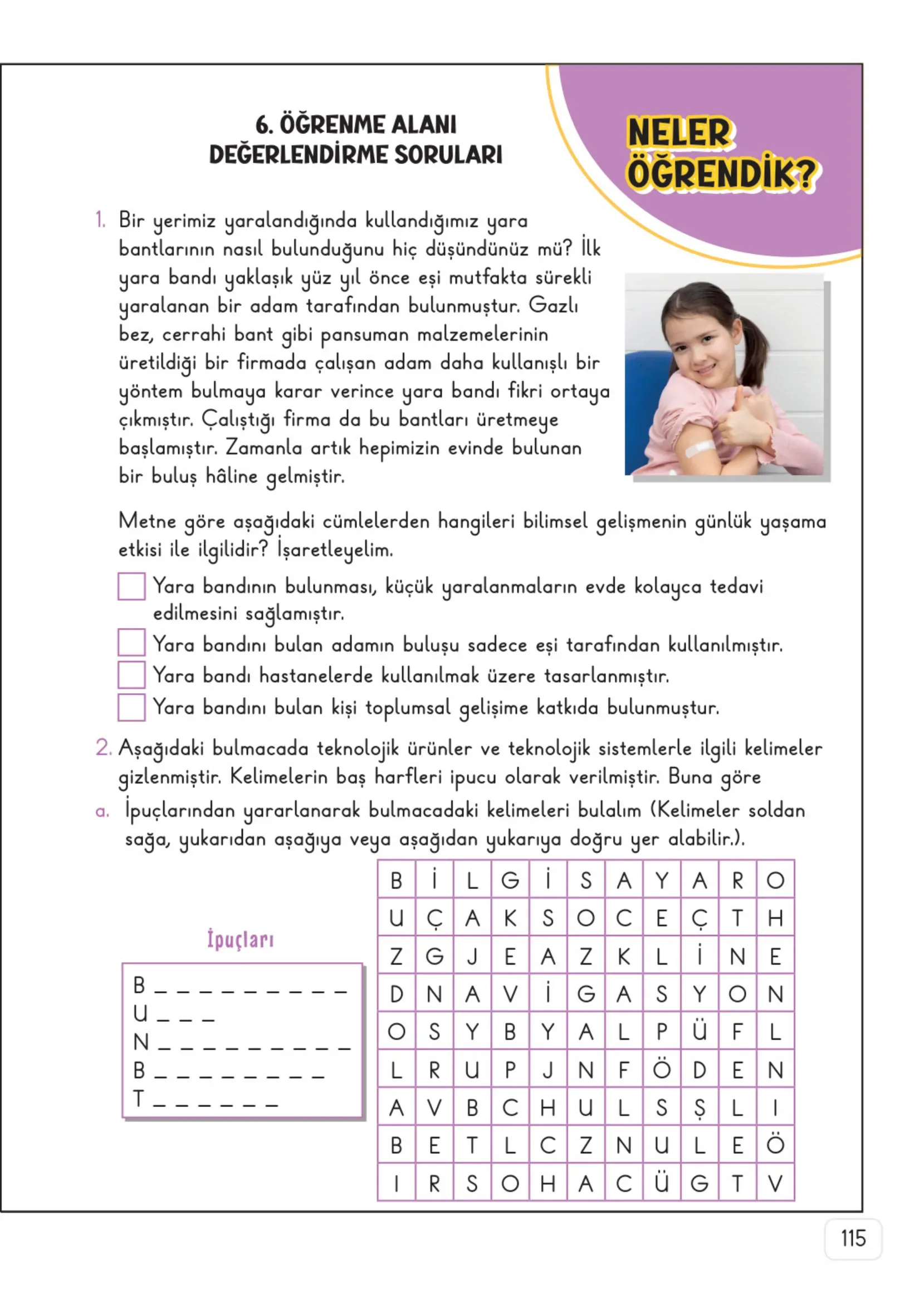 3. Sınıf Hayat Bilgisi Ders Kitabı Cevapları Meb Yayınları 2. Kitap Sayfa 115
